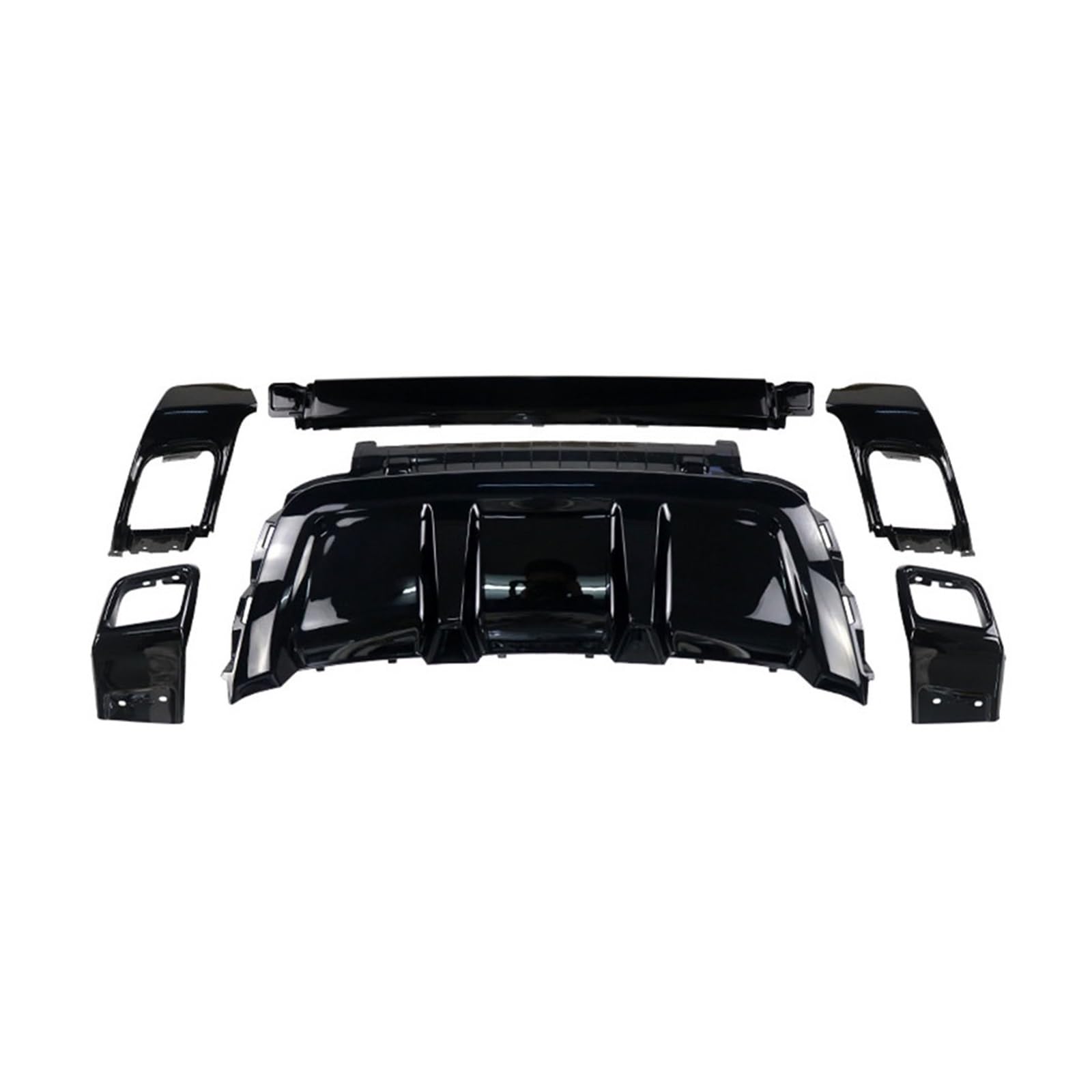 OYJXBD Auto-Heckstoßfänger-Einsatz, Auspuffrohrabdeckung, kompatibel mit Land Rover Range Rover Evoque 2012 2013 2014 2015 2016 2017 2018 2019, Auto-Styling(Black) von OYJXBD