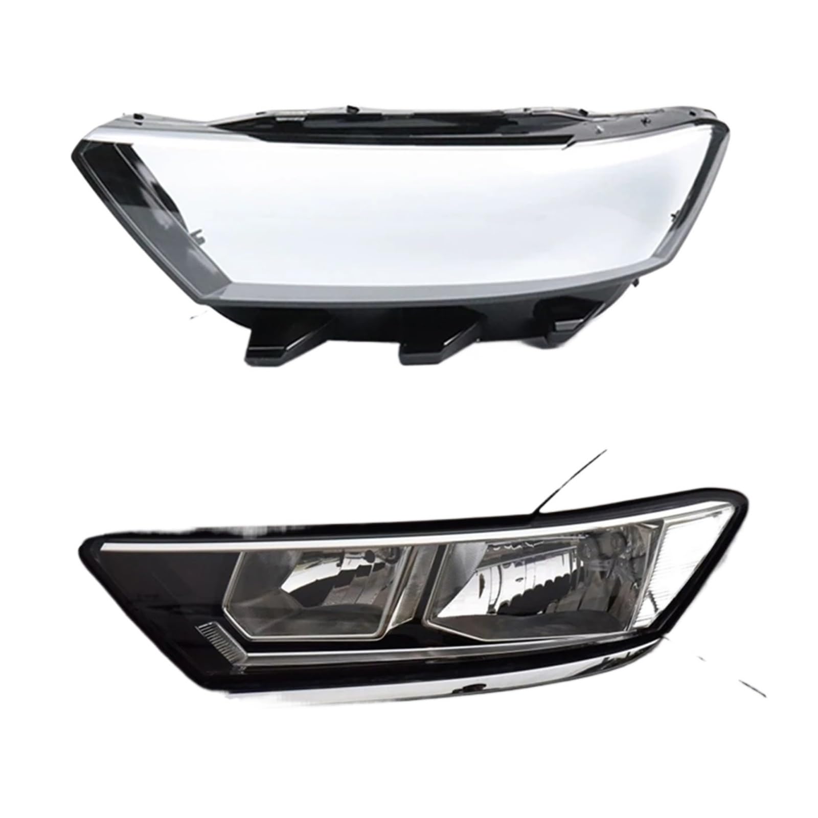 OYJXBD Auto Transparente Abdeckung Scheinwerfer Shell Lampe Schatten Scheinwerfer Abdeckung Lampenschirm Fall Kompatibel for VW T-ROC 2018 2019 2020 2021 2022(Left) von OYJXBD