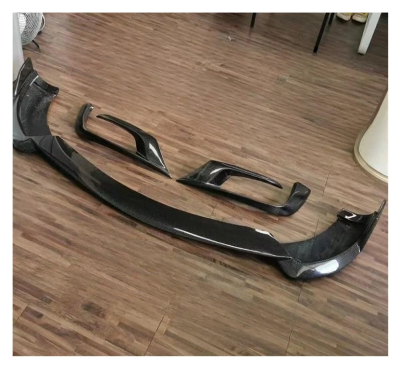 OYJXBD Echte Carbonfaser-Frontstoßstangenlippe, Splitter, Nebelscheinwerfer-Entlüftungsabdeckung, kompatibel mit Mercedes Benz W222 S-Klasse S63 S350 S400 S500 S600 AMG(Lip Vent Air Cover) von OYJXBD