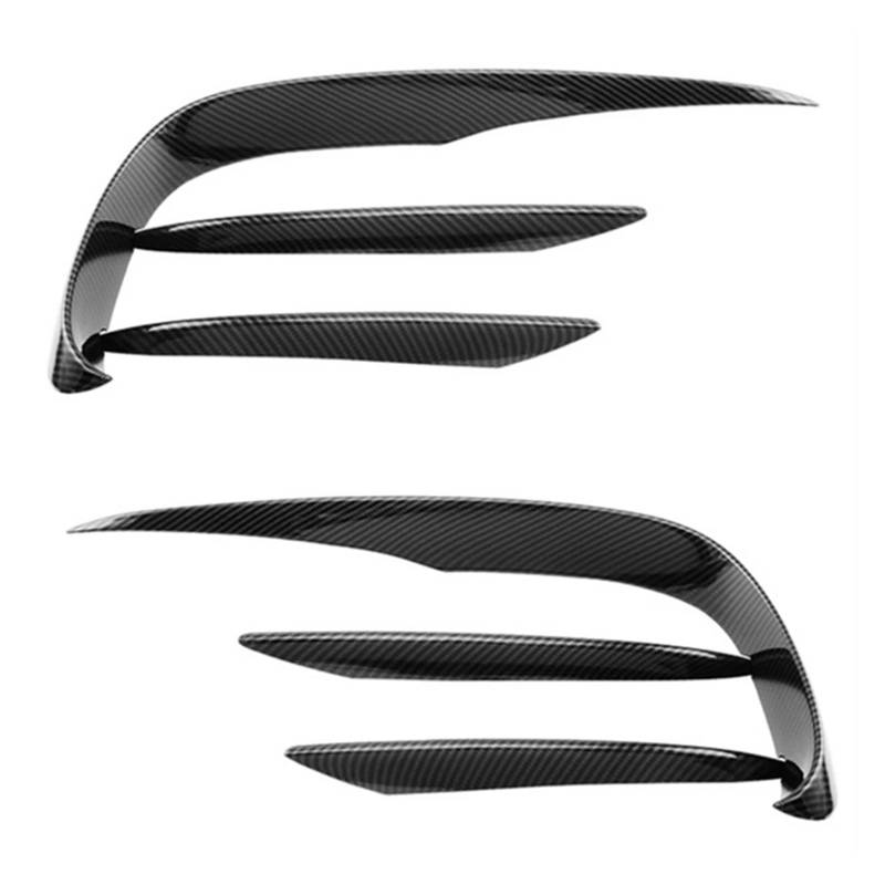 OYJXBD Frontstoßstange Lüftungsgitter Nebelscheinwerfer Spoiler Rahmen Grill Splitter Braue Kompatibel for Mercedes Benz E-Klasse W213 E260 E300 2021-2023(Carbon Fiber Look) von OYJXBD