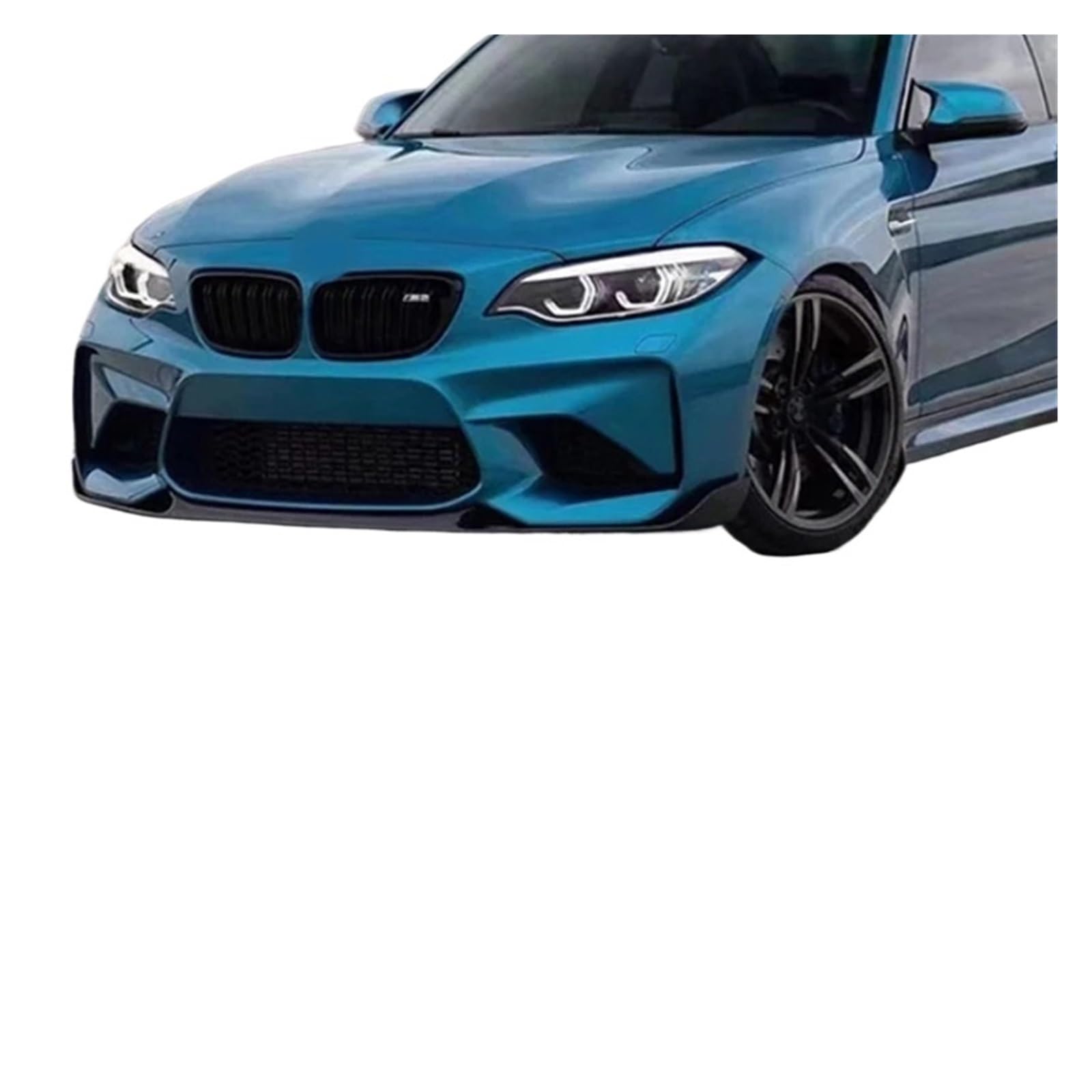 OYJXBD Kompatibel for BMW 2er M2 M2C f87 2016-2020 Echtkohlefaser-Frontstoßstangen-Unterlippenspoiler Autoförmiger Auto-Nachrüstdiffusor(Real Carbon fiber-13) von OYJXBD