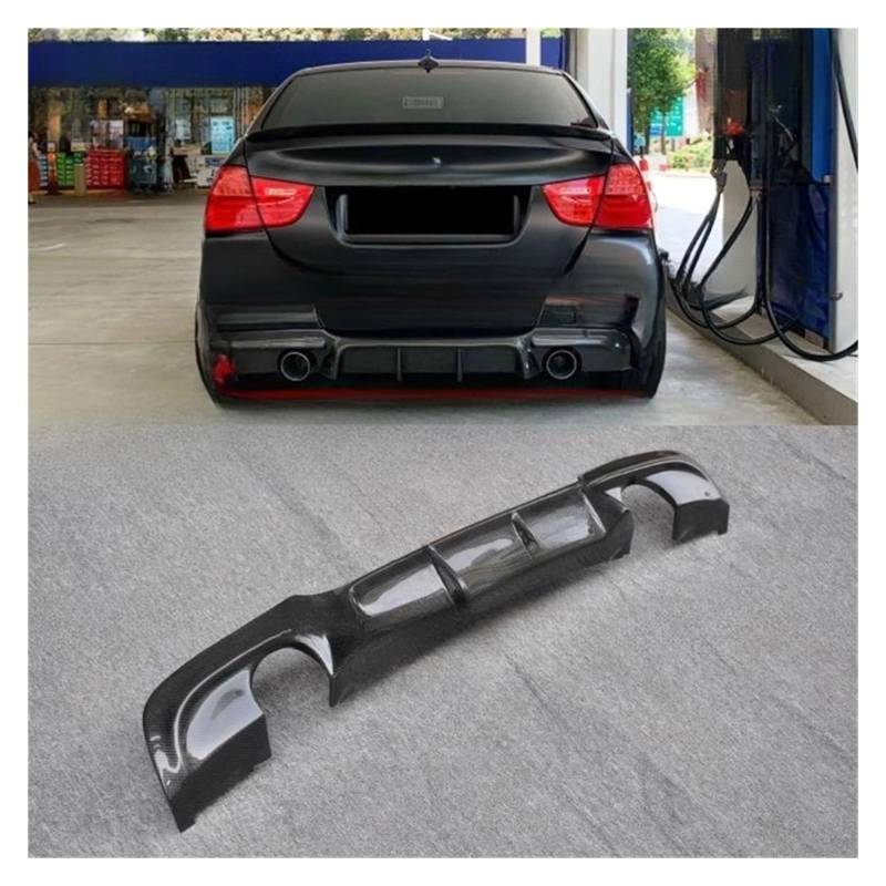 OYJXBD Kompatibel for BMW 3er E90 325i 335i Carbon Fiber Diffusor Heckspoilerlippe Splitter M Tech 2006-2011(Carbon Fiber) von OYJXBD