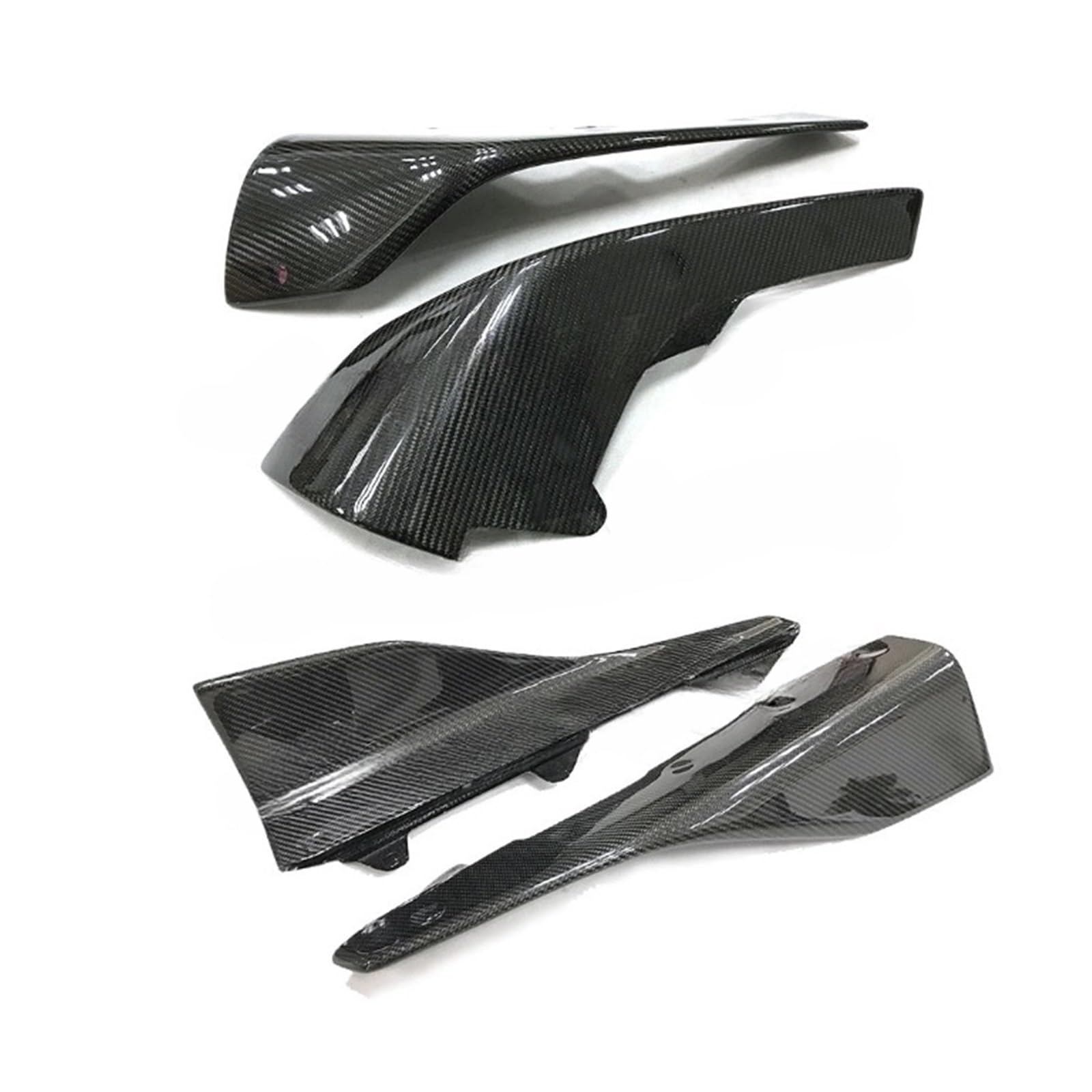 OYJXBD Kompatibel for BMW F87 M2 2er-Basis-Coupé 2-türig 2016–2018, Frontlippe aus Kohlefaser, Splitter, Seitenschweller, Schürzen, Flaps, Kotflügel(Front and Side) von OYJXBD