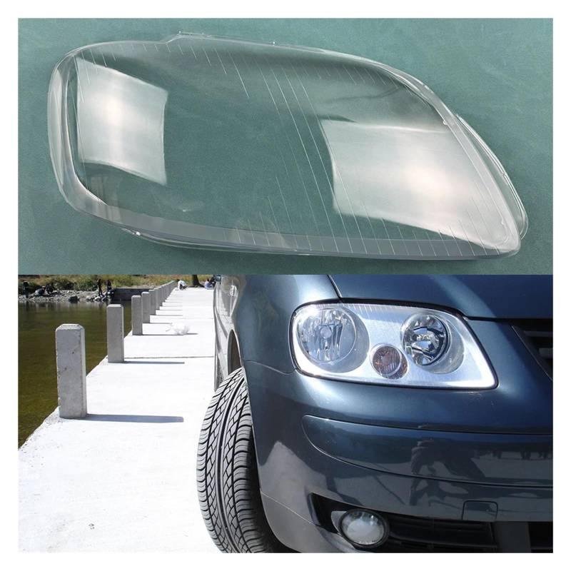 OYJXBD Kompatibel für VW Caddy 2004-2009 Auto Zubehör Scheinwerfer Abdeckung Scheinwerfer Shell Transparent Lampenschirm Fall Objektiv(Recht) von OYJXBD