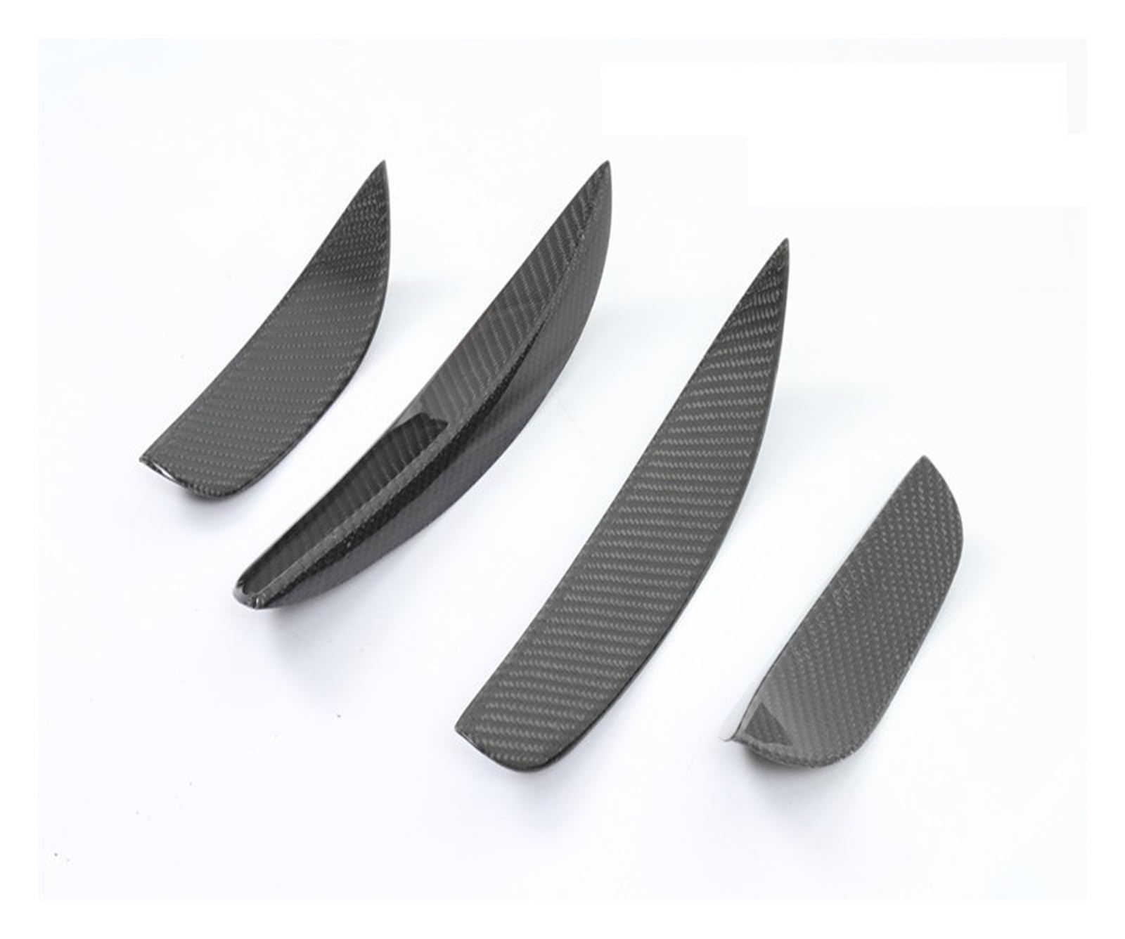 OYJXBD Spoiler Kompatibel for Mercedes-Benz W205 C-Klasse Coupe C200 C300 C63 2015-2019 Carbon Fiber Hinten Seite Front Air Outlet Diffusor Spoiler(Front 4 PCS) von OYJXBD