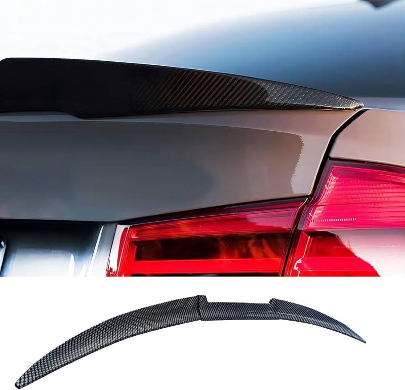 Auto Heckspoiler Spoiler für BMW 3 Series F30 2012-2018, Auto Kofferraum Heck Spoiler Heckflügel Lippe Spoiler Heckspoiler Car Tuning Accessories,2 Carbon Fiber Look von OYTHO