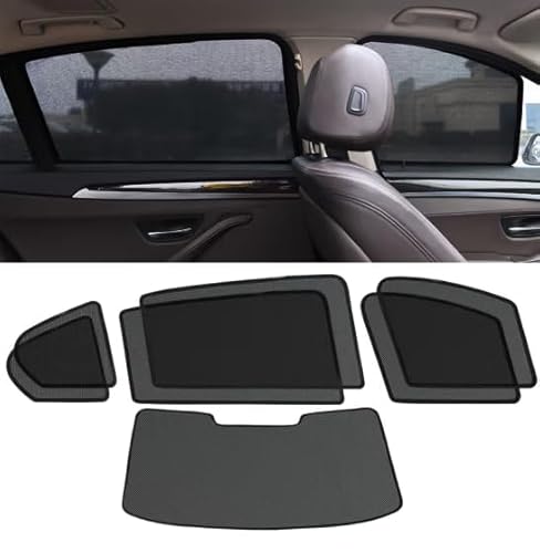 UV-blockierender Auto-Seitenfenster-Sonnenschutz für BMW 5 Series 5er Touring F11 2010-2017, Privatsphäre Sonnenschutz Atmungsaktives,6 Side+Rear von OYTHO