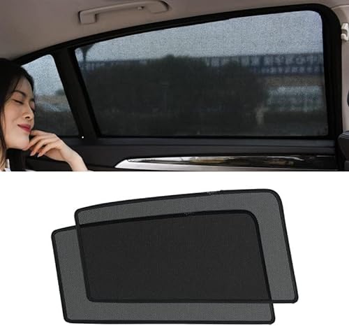 UV-blockierender Auto-Seitenfenster-Sonnenschutz für Tesla Model Y 2020-pr, Privatsphäre Sonnenschutz Atmungsaktives,2 Rear-Window von OYTHO
