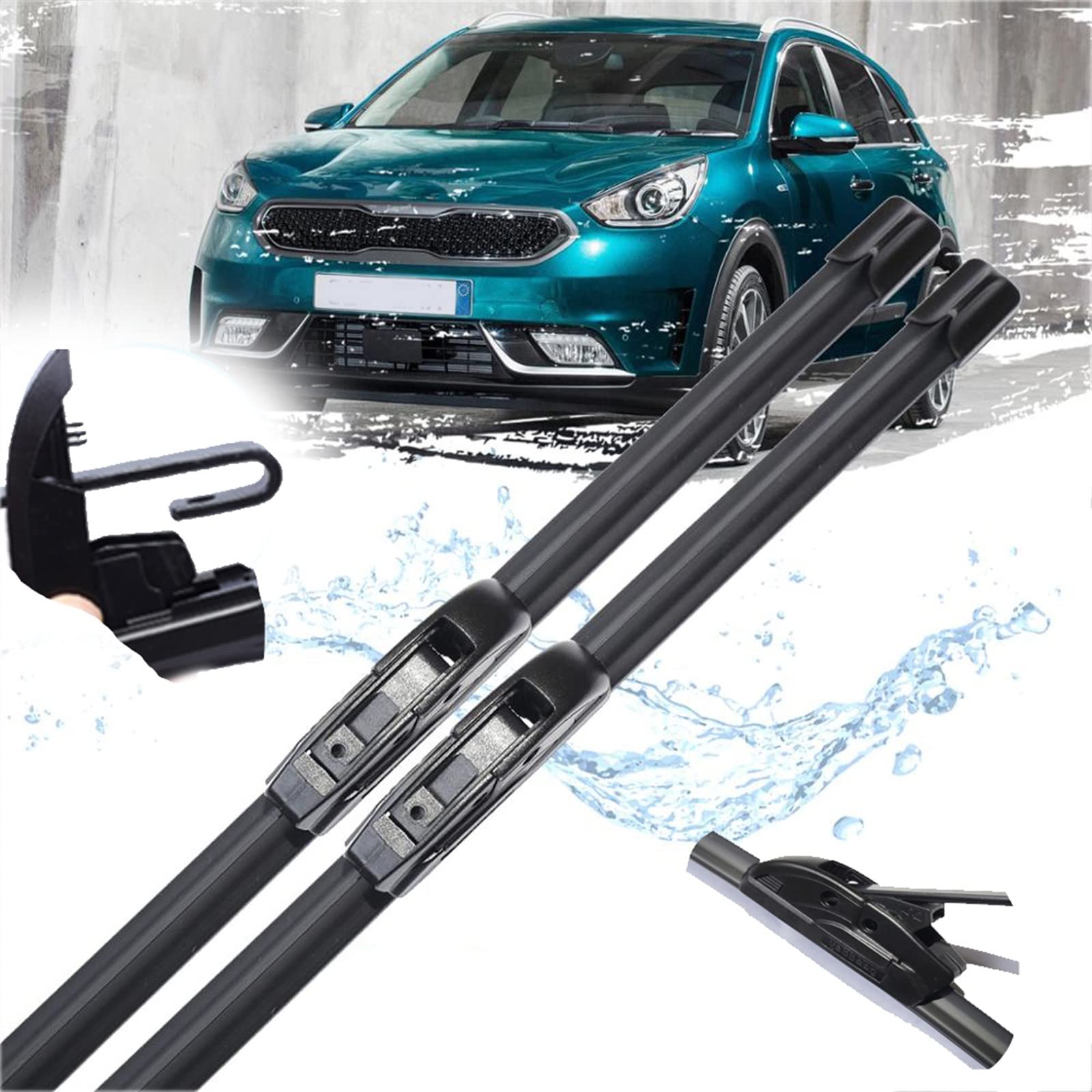 Auto Front Wiper Blades Windscreen Windshield Car Accessories Sticker Brushes Washer For Kia For Niro 2017 2018 2019 2020 Wipers, OYUCDAGQ, a von OYUCDAGQ