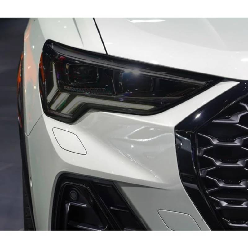 Autoscheinwerfer Schutzfolie Scheinwerfer Rücklicht Transparent Schwarz TPU Aufkleber, für Audi Q3 F3 RSQ3, für Sportback 2019-On Zubehör von OYUCDAGQ