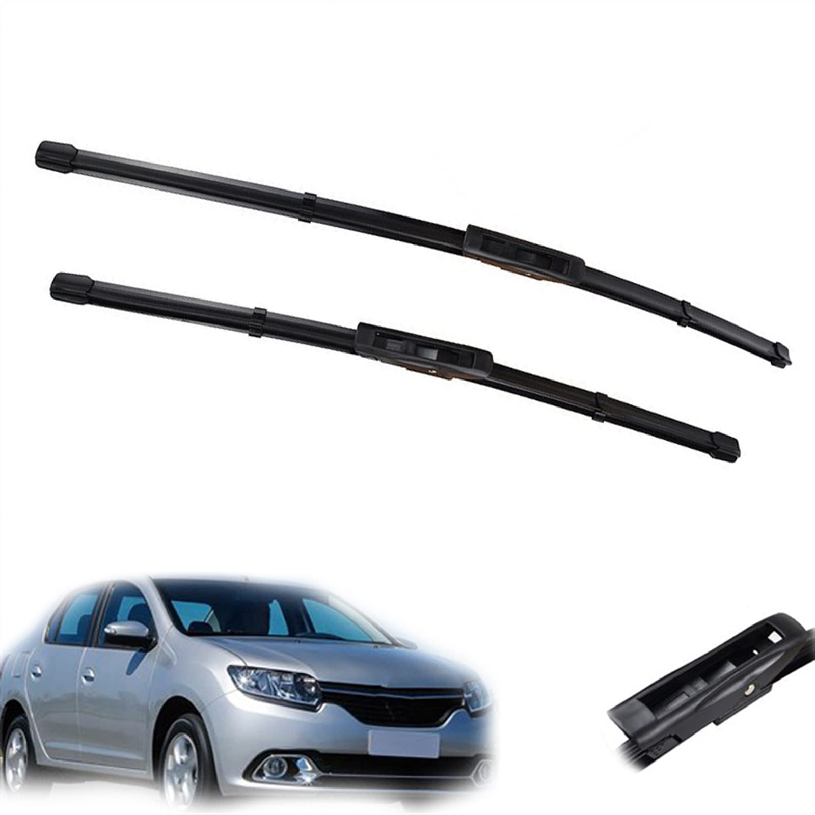 Car Front Wiper Blades For Dacia For Renault For Logan 2015 2016 2017 2018 2019 2020 2021 2022 Front Window Windscreen Wiper 22" 19" Wipers, OYUCDAGQ von OYUCDAGQ