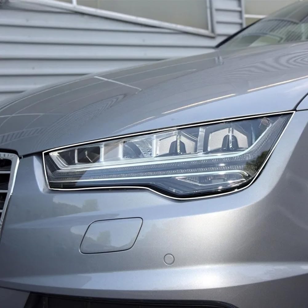 Für Audi A7 2015-2024 Auto Außenscheinwerfer Kratzfeste Frontlampe Transparente TPU Schutzfolie Zubehör Aufkleber von OYUCDAGQ