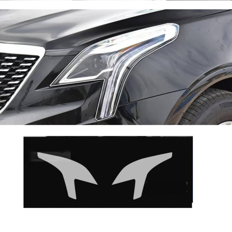 Für Cadillac, für XT5 2016-2024 2023 Autoaußenscheinwerfer Kratzfeste Frontlampe Transparente TPU-Schutzfolie Zubehör von OYUCDAGQ