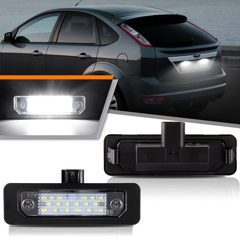 OZ-LAMPE 2 Stücke LED Kennzeichenbeleuchtung für Ford Flex Taurus Mustang Focus Fusion Mercury sable milan,Led Beleuchtung mit Canbus von OZ-LAMPE