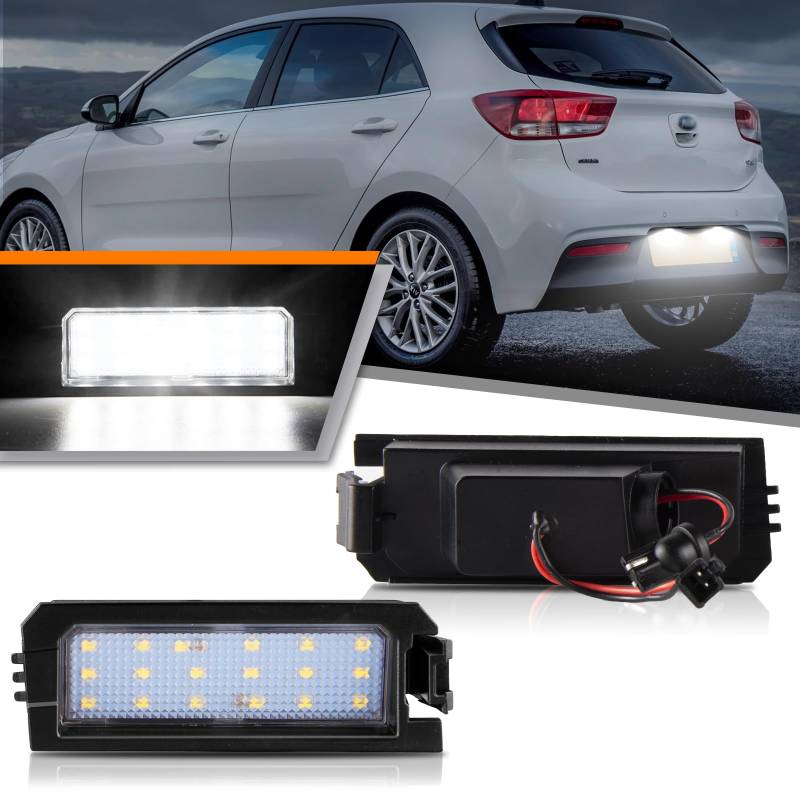 OZ-LAMPE 2 Stücke LED Kennzeichenbeleuchtung für Hyundai I30 Elantra GT Sonata Typ LFA,für Kia Rio Niro Cadenza Led Beleuchtung mit Canbus von OZ-LAMPE