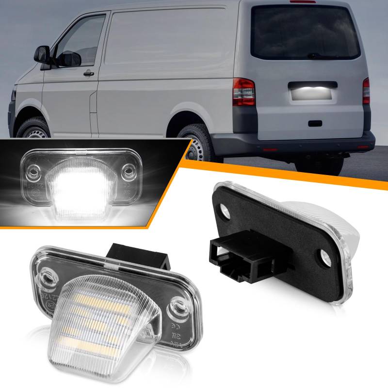 OZ-LAMPE 2 Stücke LED Kennzeichenbeleuchtung für VW T4 Tranaporter Pass-at B5 Candy Je-tt-a Syncro, Led Beleuchtung mit Canbus von OZ-LAMPE