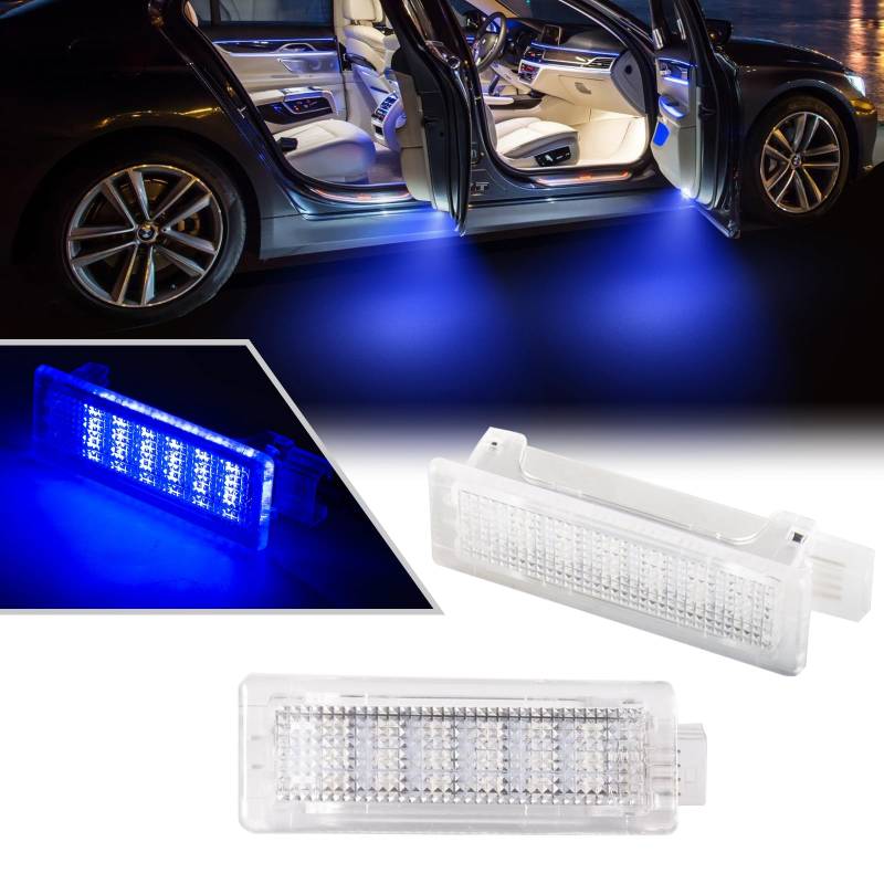 OZ-LAMPE LED Einstiegsbeleuchtung für BMW F20 F21 F22 F23 F45 F46 F87 F30 F31 F34 F35 F80 F32 F33 F36 F82 F83 F07 F10 F11 F18 F01 X1 E84 F48 X3 F25 X4 F26,Türleuchte mit Canbus,2PCS von OZ-LAMPE