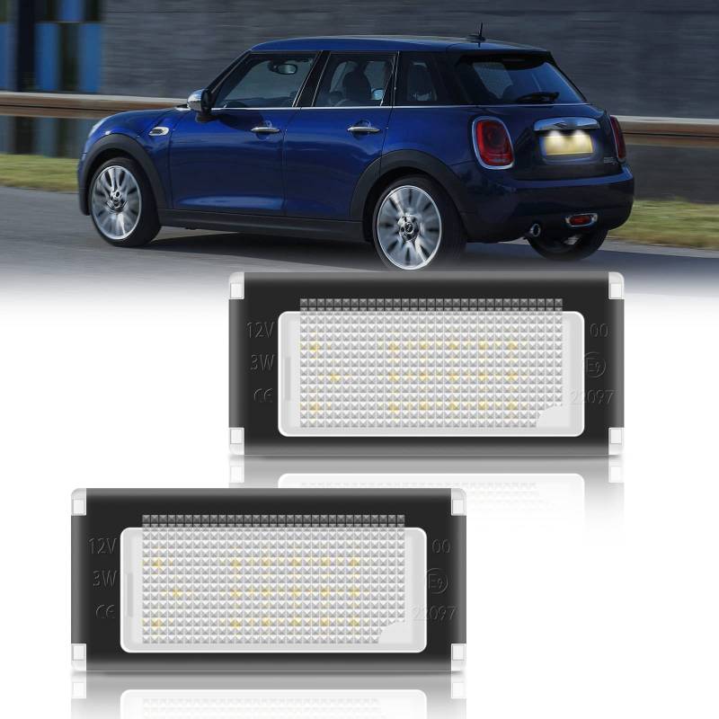 OZ-LAMPE LED Kennzeichenbeleuchtung für BM-W Mini Cooper R50 R52 R53, Kennzeichen mit CAN-Bus, Nummernschildbeleuchtung LED 2 Stücke von OZ-LAMPE