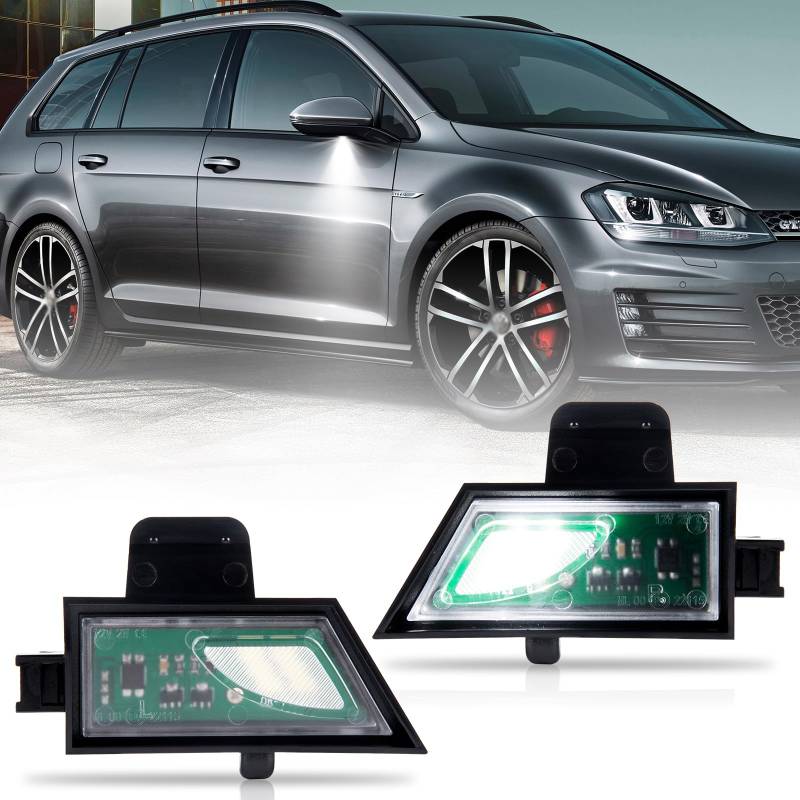 OZ-LAMPE LED Umfeldbeleuchtung Spiegel für GOLF 7 Golf MK6 GTI MK7 GTI R20,Spiegel Umgebungslicht,2 Stück,Canbus Fehlerfre von OZ-LAMPE