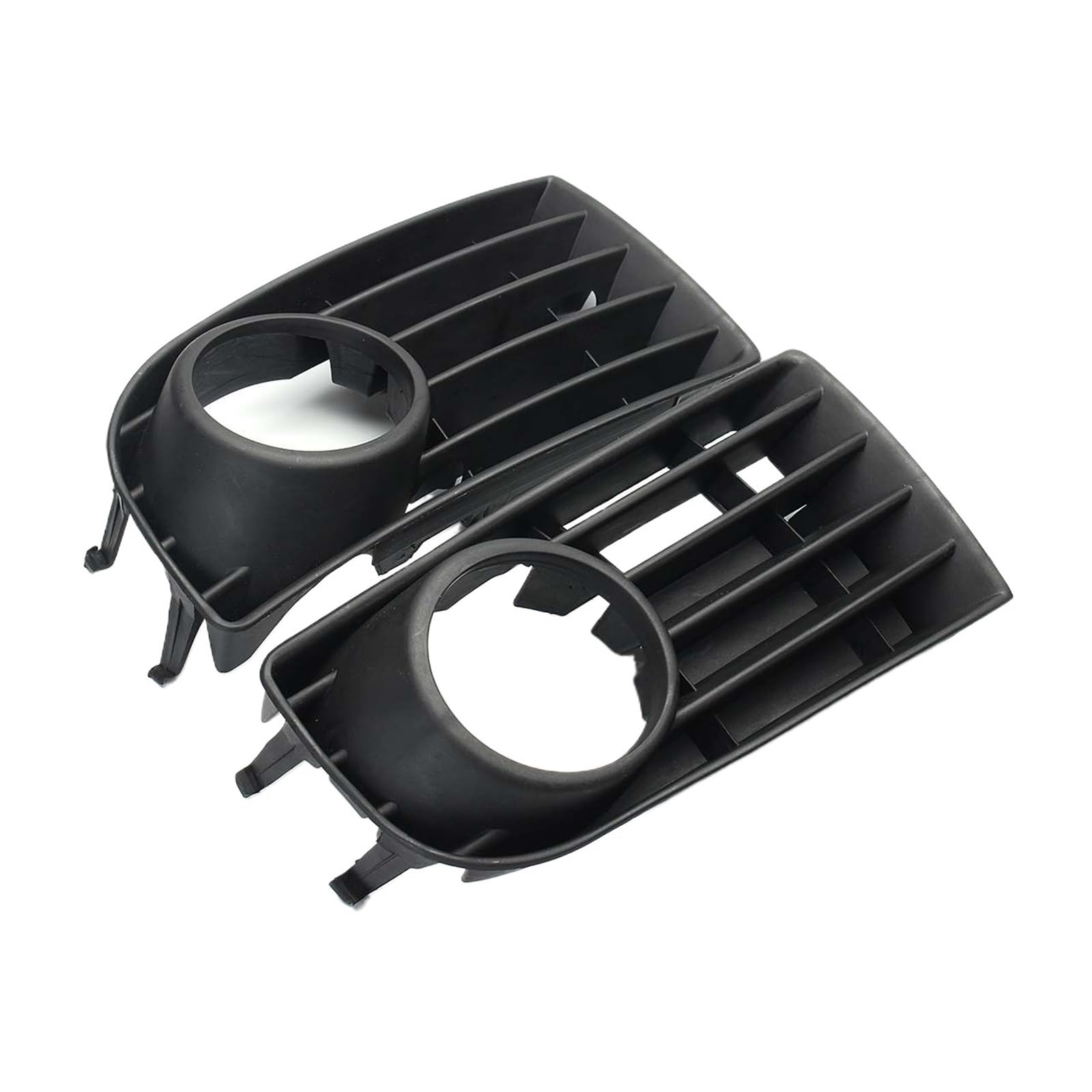 1 Paar Auto-Stoßfänger vorne Nebelscheinwerfer Grillverkleidung Ecke Nebelscheinwerfer Grillverkleidung Lampenabdeckung vorne L&R ABS Schwarz kompatibel for VW Golf MK5 2003–2009 von OZBADCLZ