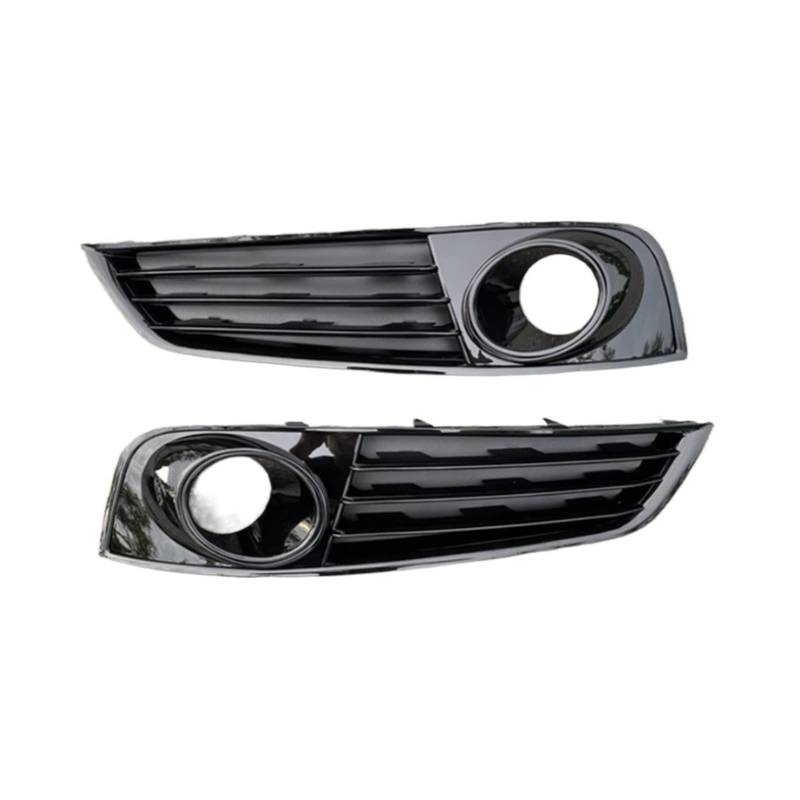 Auto Links Rechts Seite Front Stoßstange Nebel Licht Kühlergrill Grill Abdeckung Kompatibel for A8 D4 2010 2011 2012 2013 2014(Black) von OZBADCLZ