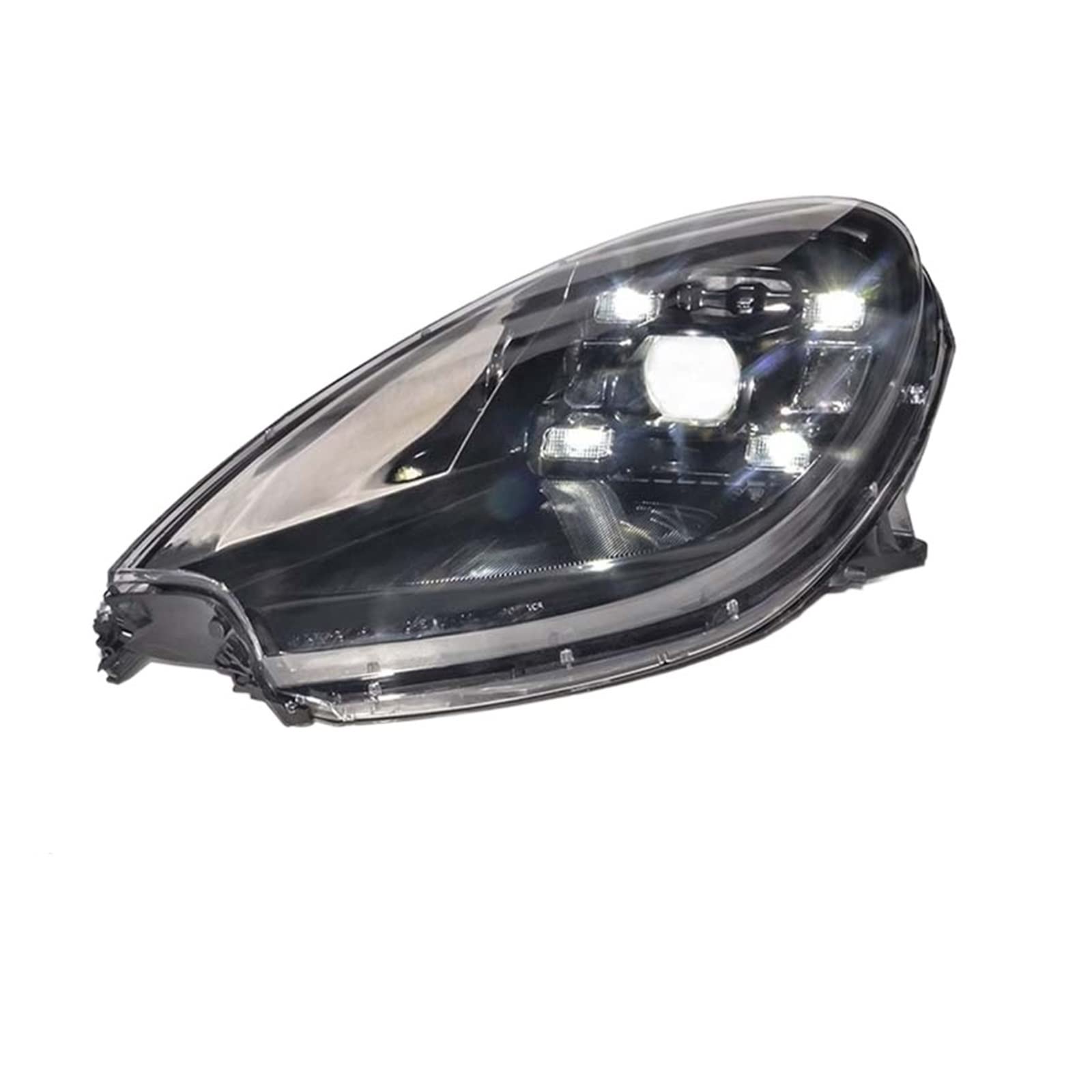 Auto-Scheinwerfer kompatibel for Porsche Macan Scheinwerfer 2014–2017 for Macan Kopflicht LED DRL Blinker Fernlicht Projektorlinse von OZBADCLZ