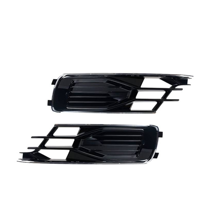 Auto Vorne Links Rechts Stoßstange Nebel Licht Lampe Chrom Grill 4G0807681AE 4G0807682AE Kompatibel for A6 C7 2016 2017 2018 auto-styling(Left and Right) von OZBADCLZ