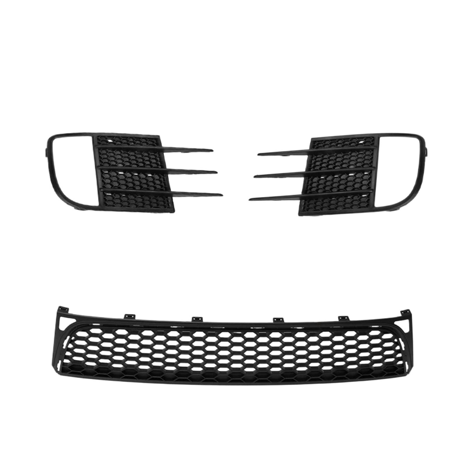 Auto vorne Mitte unten Wabengitter Grill Nebelscheinwerfergitter kompatibel for VW Golf MK6 GTI 2009 2010 2011 2012 2013 Racing Grills von OZBADCLZ