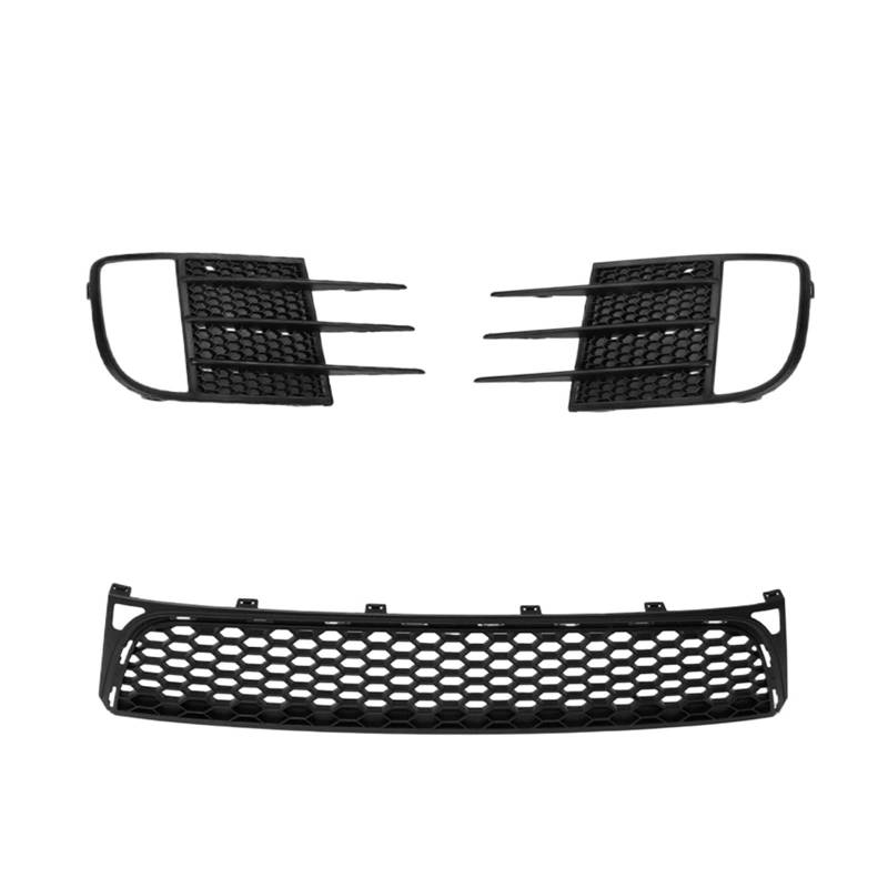 Auto vorne Mitte unten Wabengitter Grill Nebelscheinwerfergitter kompatibel for VW Golf MK6 GTI 2009 2010 2011 2012 2013 Racing Grills von OZBADCLZ