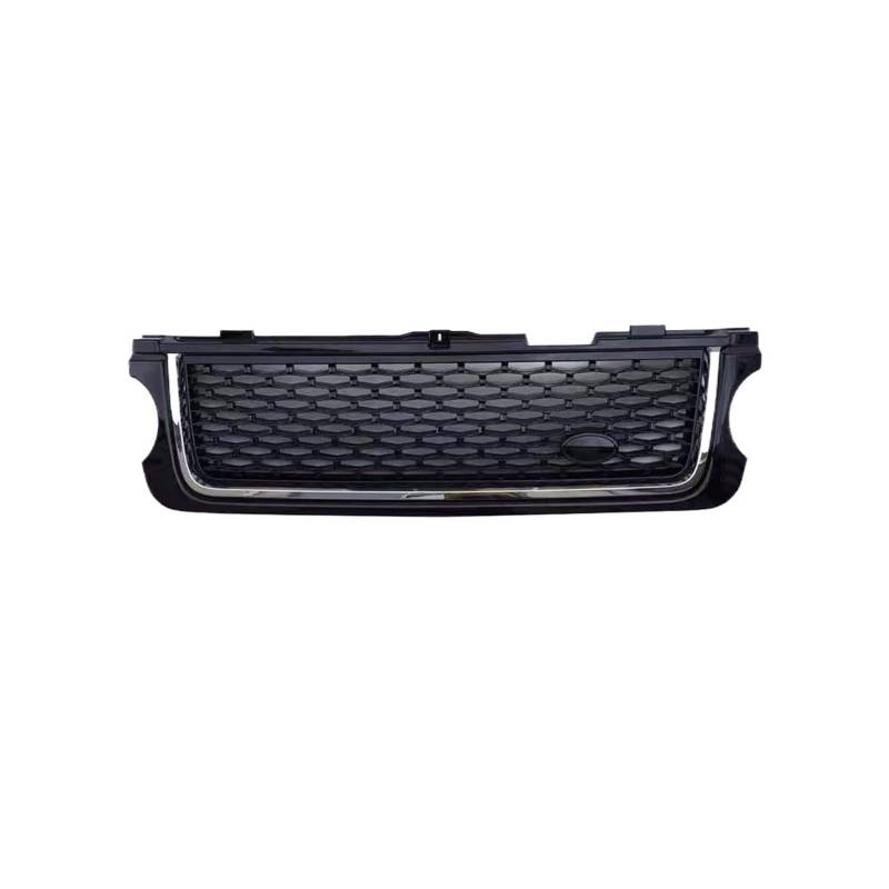 Geändert Kompatibel for Range Rover Racing Grill for Range Rover Vogue L322 2010 2011 2012 Front Stoßstange Gitter Mesh Abdeckung Grills Grille(Black and black) von OZBADCLZ