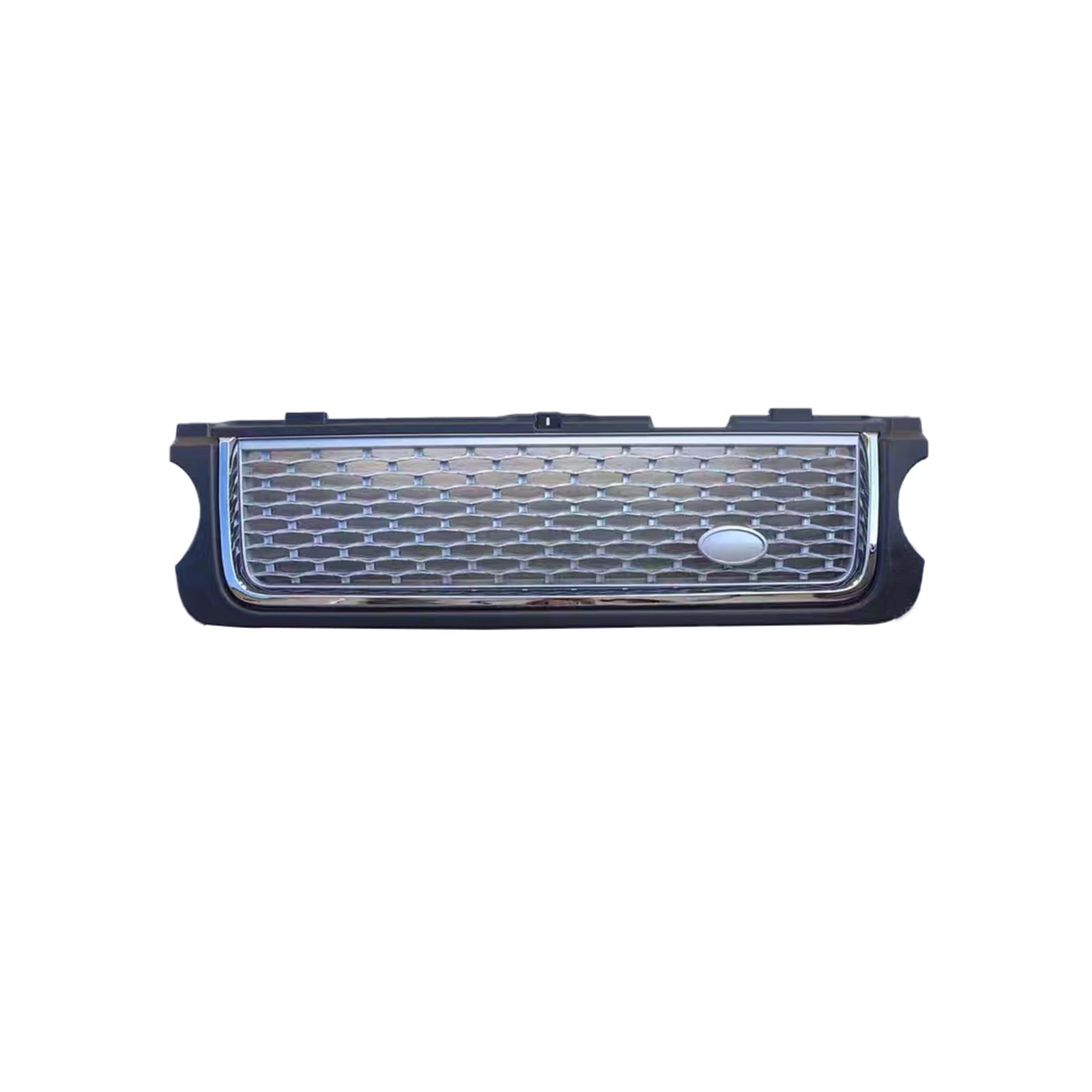 Geändert Kompatibel for Range Rover Racing Grill for Range Rover Vogue L322 2010 2011 2012 Front Stoßstange Gitter Mesh Abdeckung Grills Grille(Grey and sliver) von OZBADCLZ