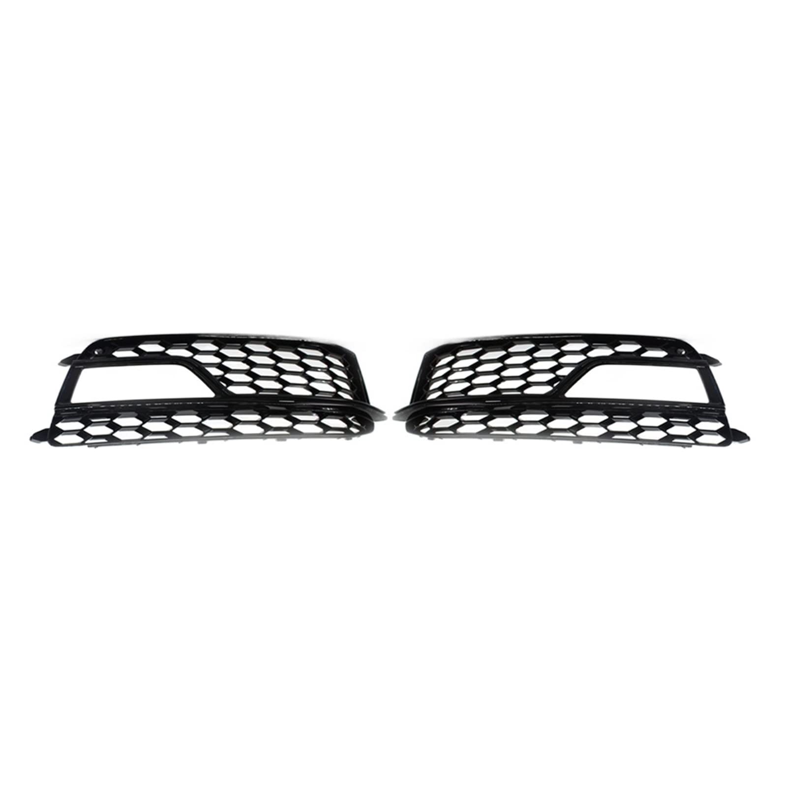 Honeycomb Mesh Auto Front Stoßstange Nebel Licht Grill Grille Abdeckung Kompatibel for S5 A5 S-Lines 2013 2014 2015 2016 8T0807681M(Black) von OZBADCLZ