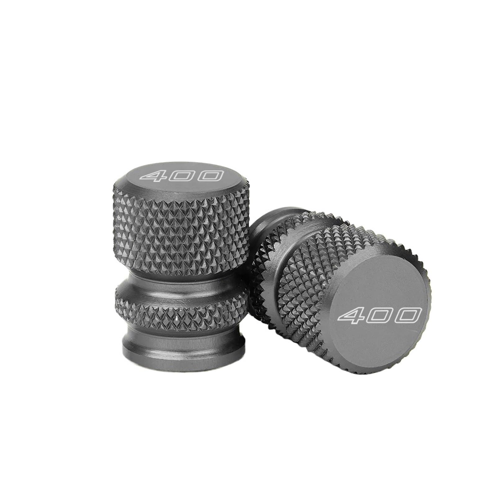 OZLXGS Kompatibel mit 400 Z400 400 Z 400 2018-2022 2023 Motorrad-Reifenventilkappe Ständer Seitenständerverlängerung Vergrößerungspad(Valve caps-Grey) von OZLXGS