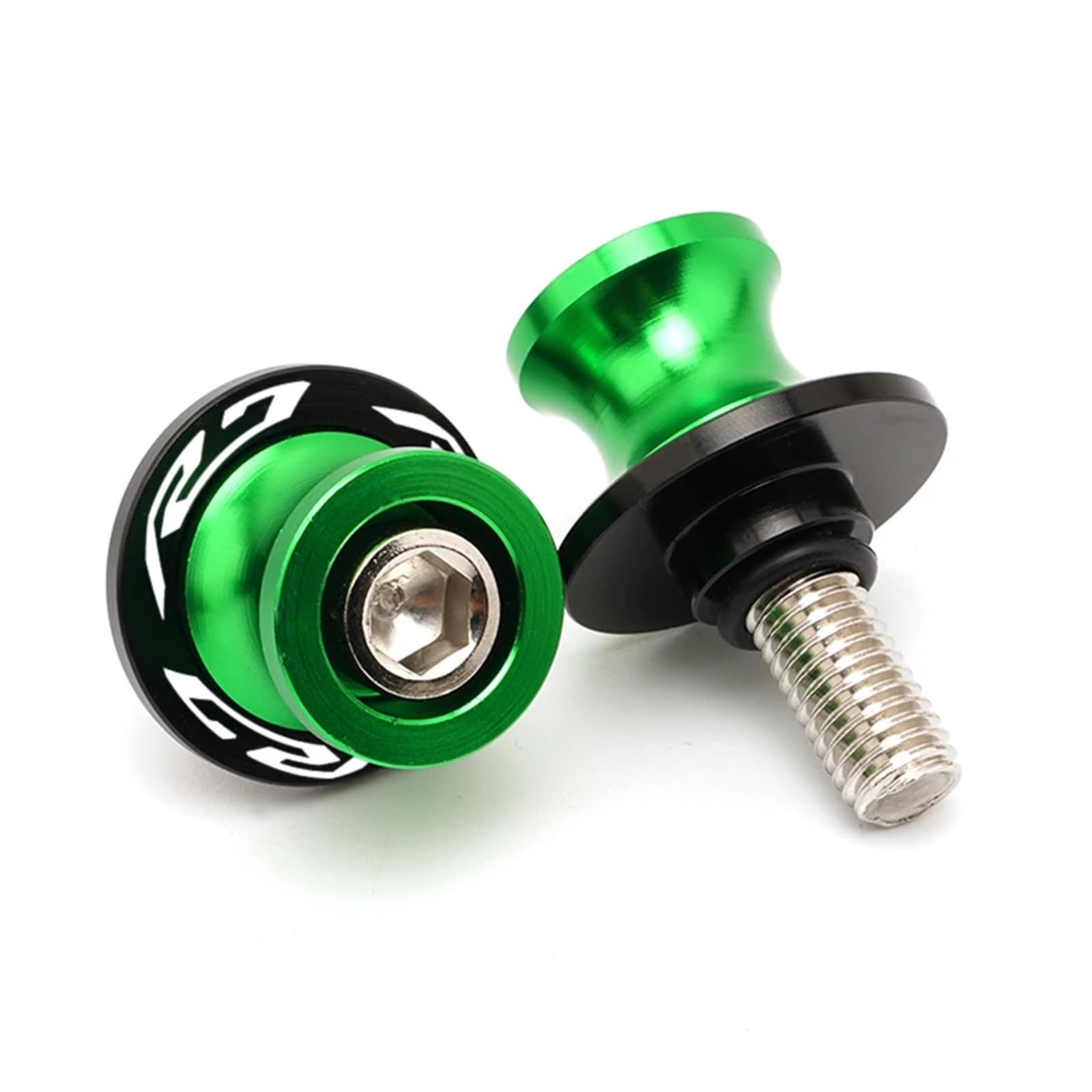 OZLXGS Kompatibel mit Yzfr7 YZF R7 2021 2022 2023 2024 Schwingenspulen Schieberschraubenständer 6MM Motorradzubehör(R7 Green) von OZLXGS