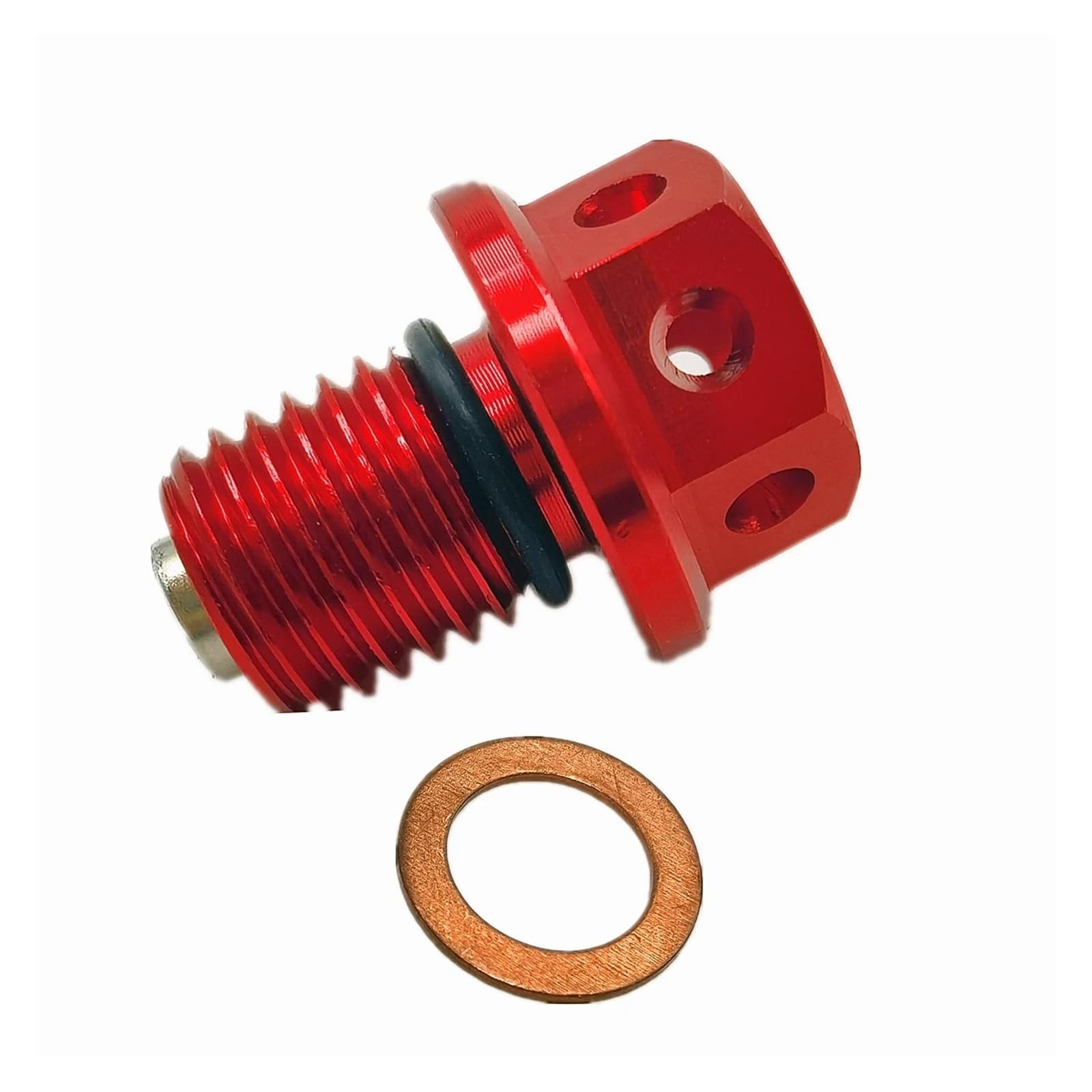 OZLXGS Magnetische Ölablassschraube Bolzen Kompatibel Mit 50 65 125 200 250 300 350 450 530 SX SXF EXC XC XCW XCF EXCF 250 R 300(Red) von OZLXGS