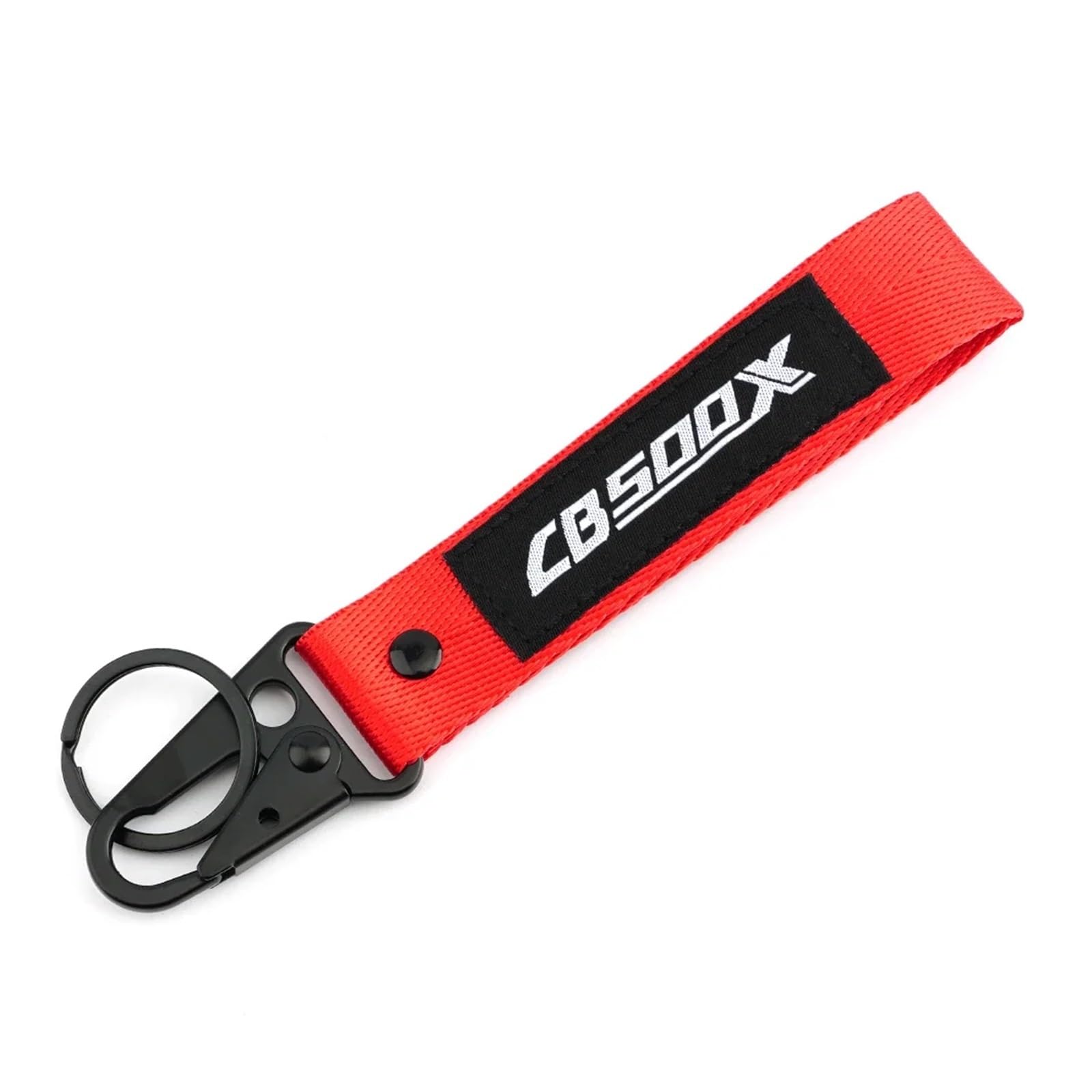 OZLXGS Mit Logo Motorradzubehör CNC-Schlüsseletui-Abdeckung Shell Schlüsselanhänger Kompatibel mit CB500X CB500 X CB 500X 2013-2024 2023(Keychain Red) von OZLXGS