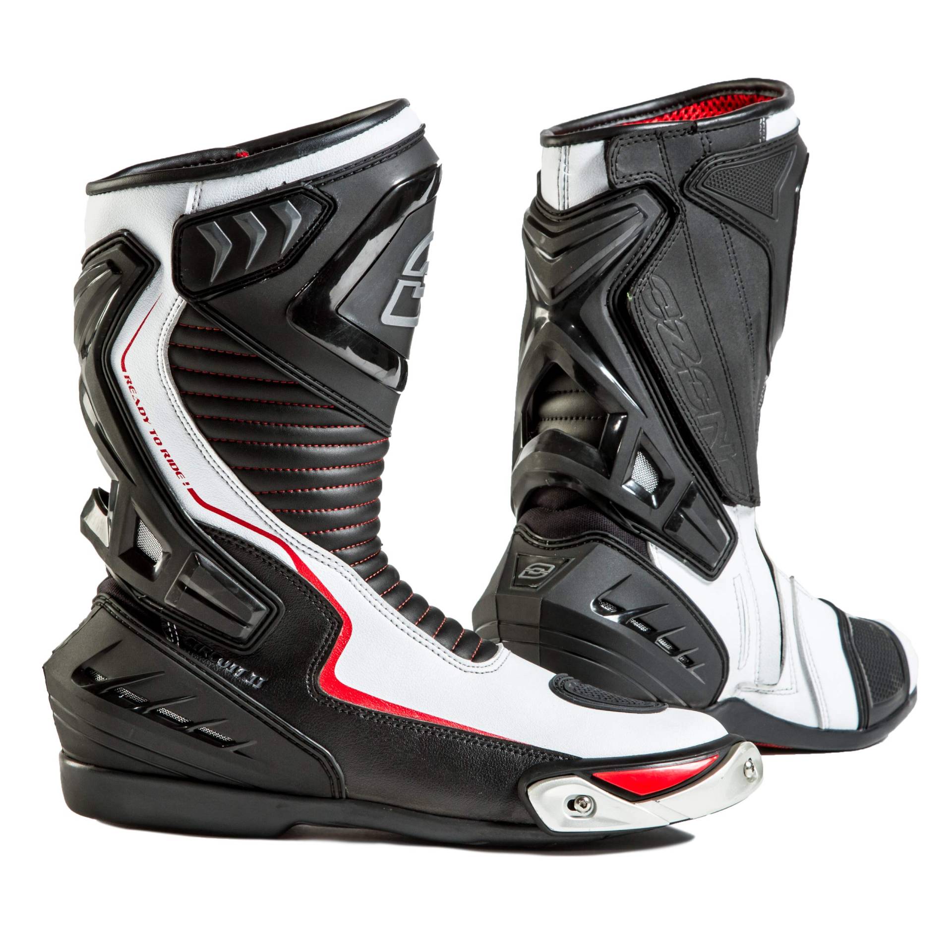 BOOTS OZONE CIRCUIT II WHITE/BLACK 40 von OZONE MOTO