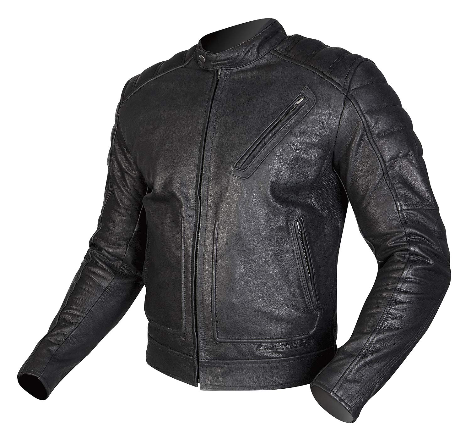 LEATHER JACKET OZONE SPARROW EVO BLACK L von OZONE MOTO