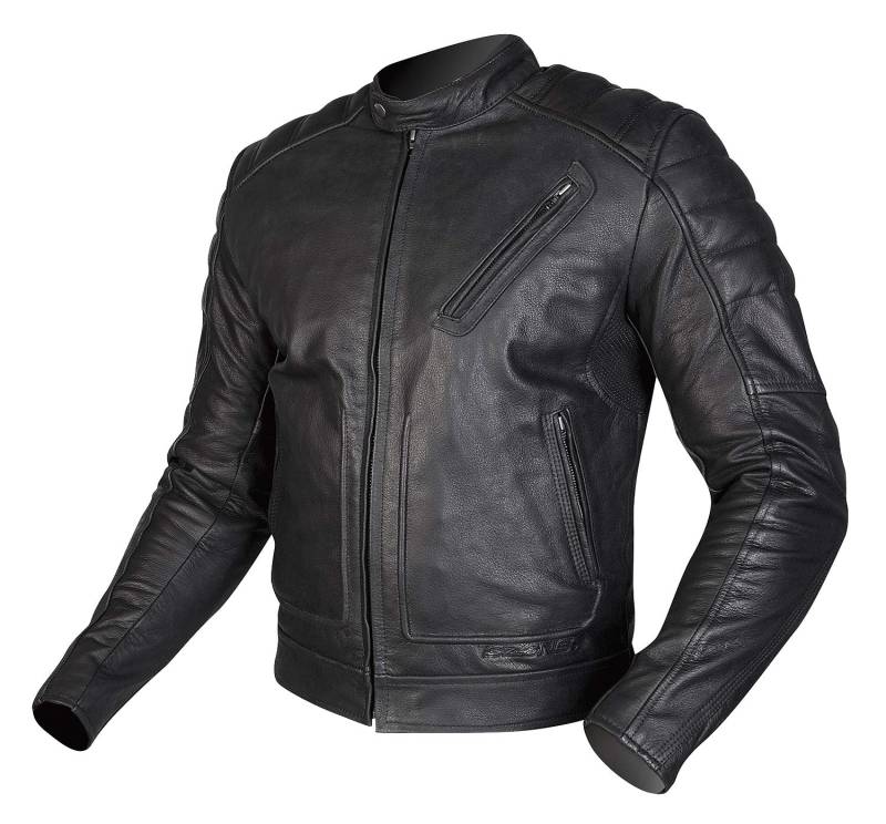 LEATHER JACKET OZONE SPARROW EVO BLACK M von OZONE MOTO