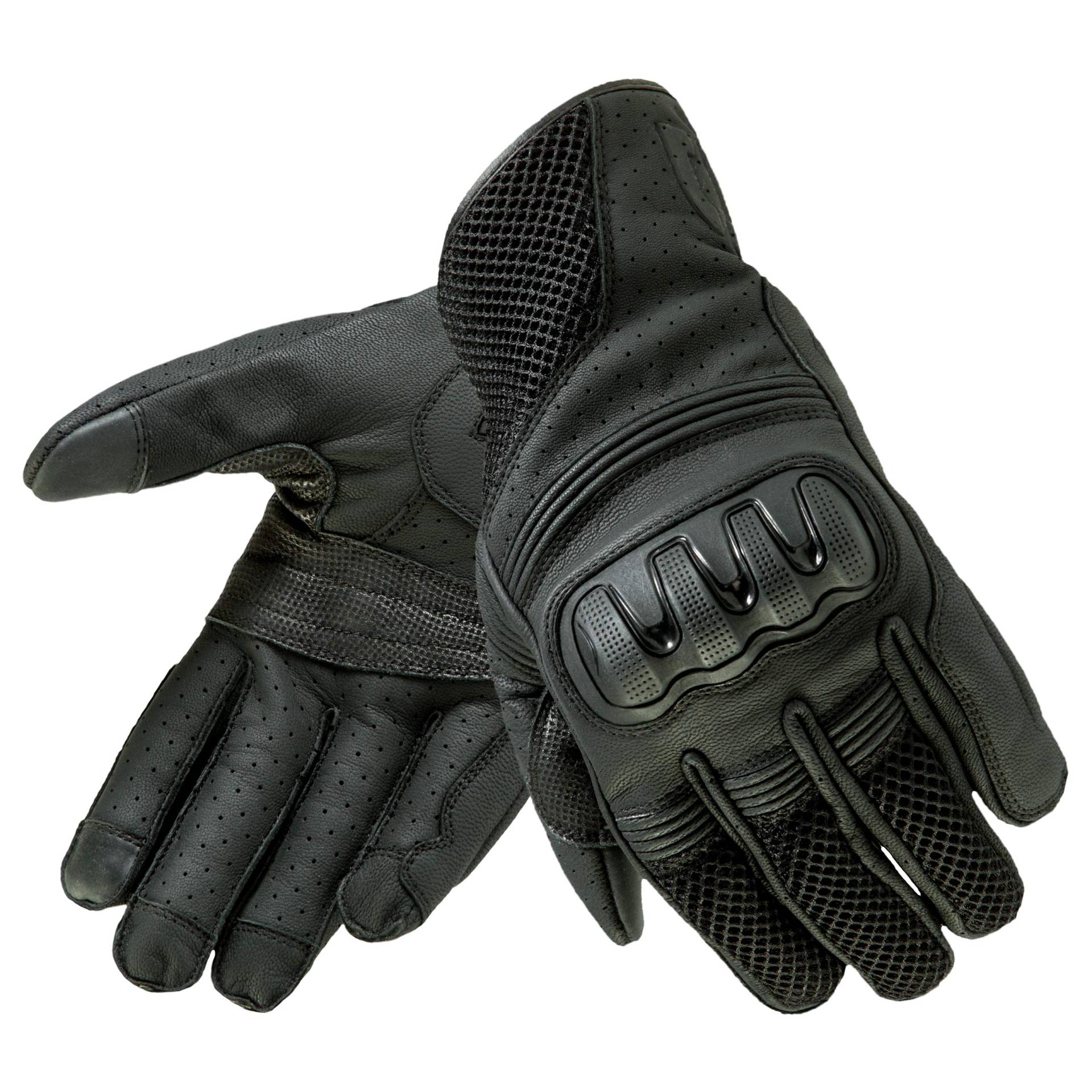 LEATHER-TEXTILE GLOVE OZONE TOWN II LADY CE BLACK DS von OZONE MOTO