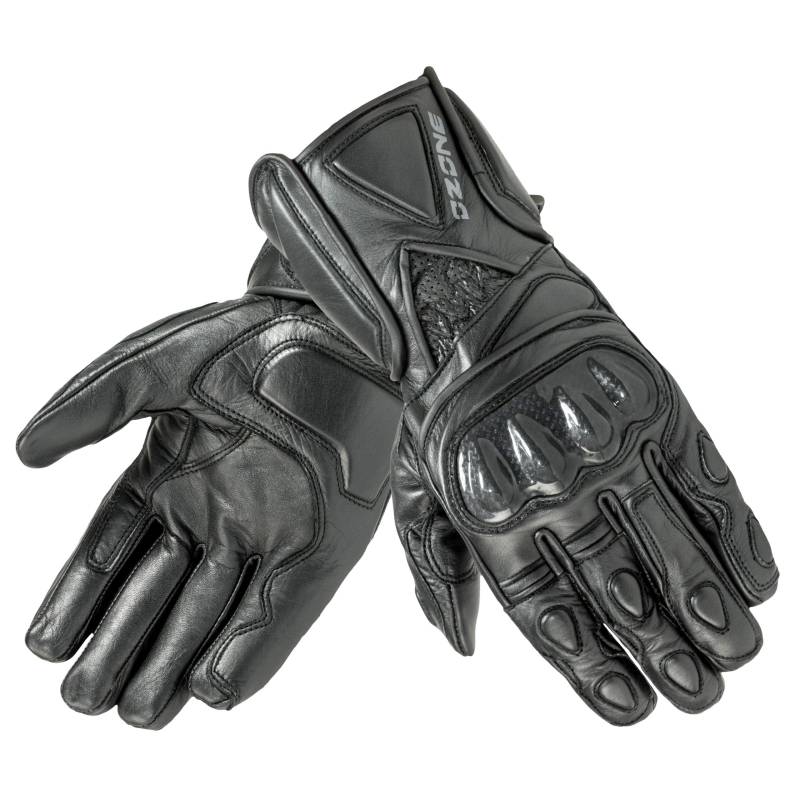 LEATHER GLOVES OZONE RIDE BLACK M von OZONE MOTO