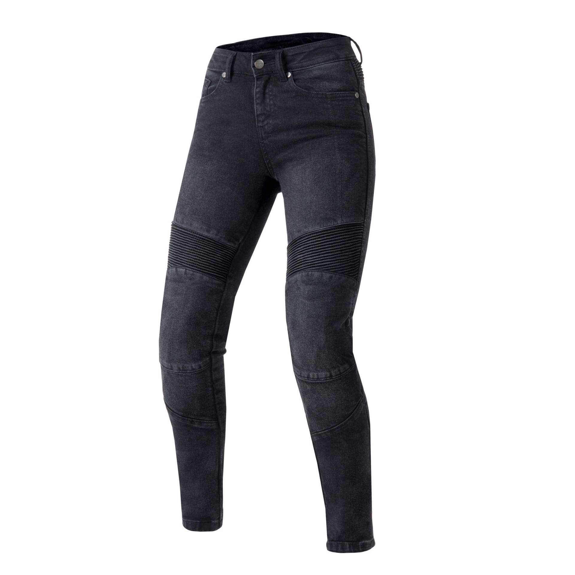 OZONE MOTO Agness II Lady Motorradjeans Damen | Aramidfaser Futter | Knie Protectoren Stufe 2 | Taschen für Hüft und Steißbeinprotektoren | Slim Fit von OZONE MOTO