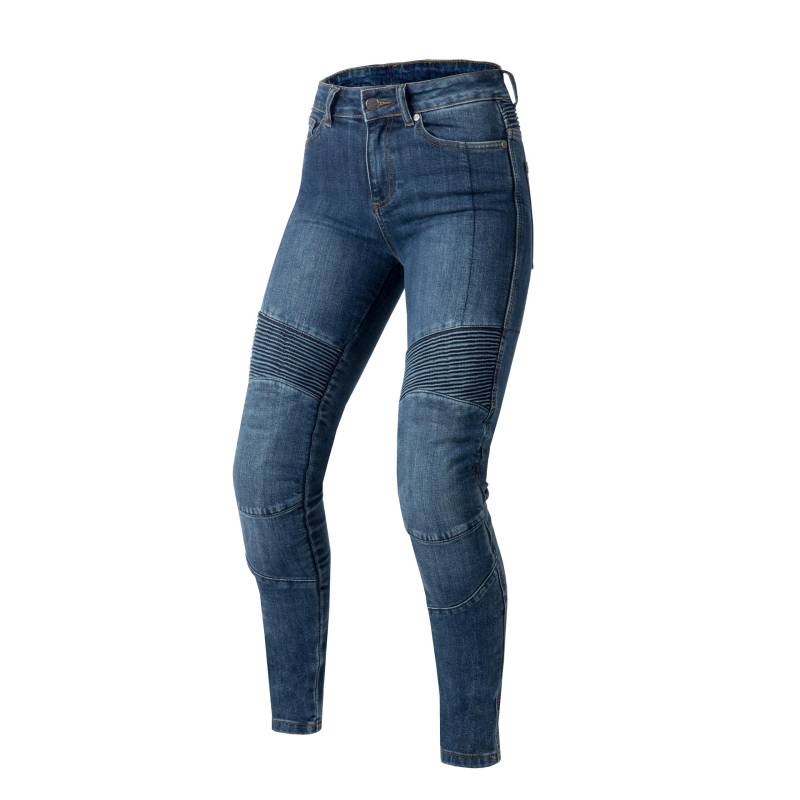 OZONE MOTO Agness II Lady Motorradjeans Damen | Aramidfaser Futter | Knie Protectoren Stufe 2 | Taschen für Hüft und Steißbeinprotektoren | Slim Fit von OZONE MOTO