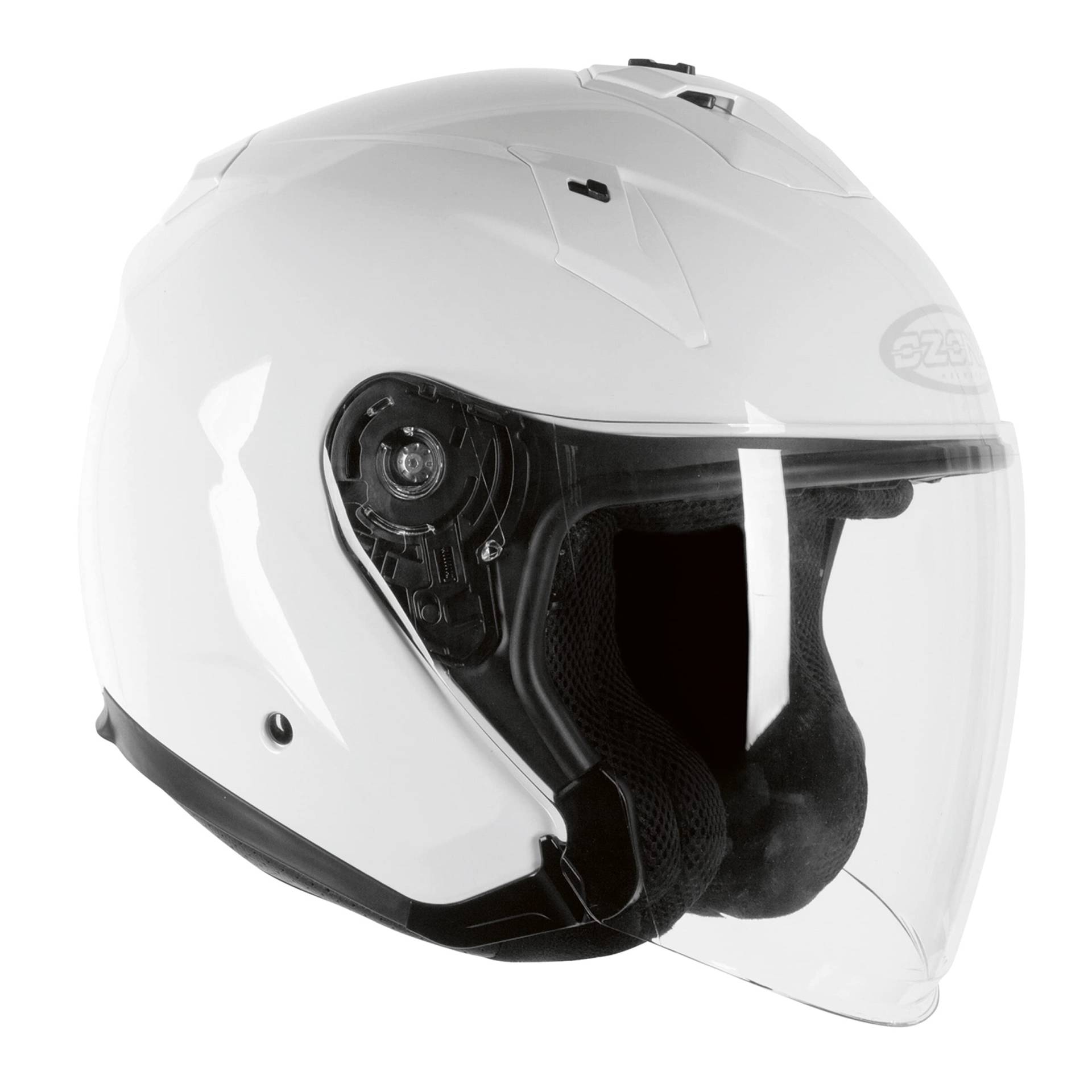 OZONE MOTO CT-01 Jet Motorradhelm Breiter Sichtwinkel langes Visier und Sonnenblende EPS mit Mehreren Dichten ECE-Zulassung von OZONE MOTO