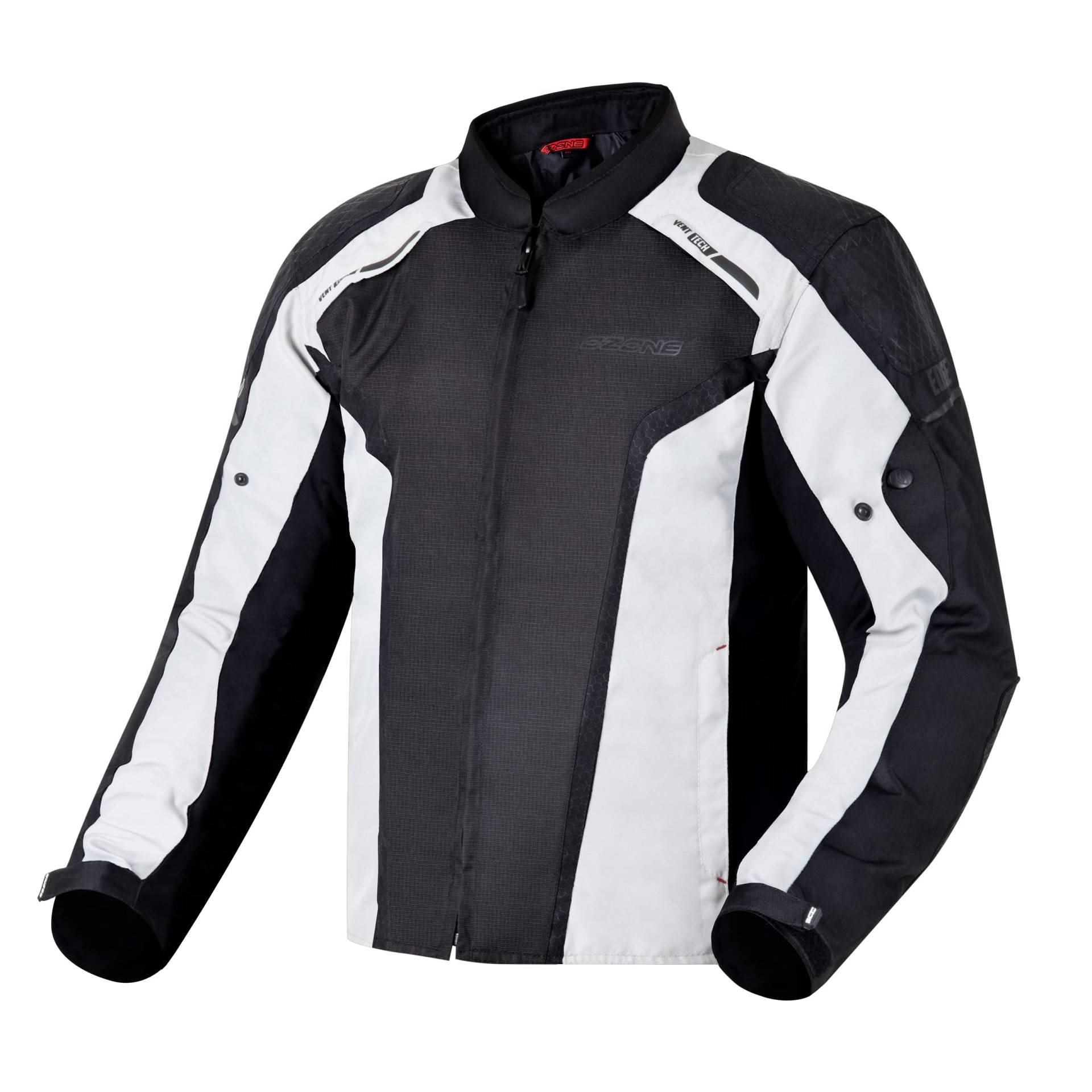 OZONE MOTO Edge II Motorradjacke Herren | Textil | Ellbogen und Schulterprotektoren | Herausnehmbare Wasserdichte Membran | 4 Belüftungskanäle von OZONE MOTO