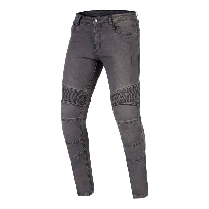 OZONE MOTO Rusty Motorradjeans Herren | Aramidfaser Futter | Knieprotektoren Stufe 2 | Taschen für Hüft und Steißbein Protektoren | Elastische Einsätze | Tapered Fit von OZONE MOTO