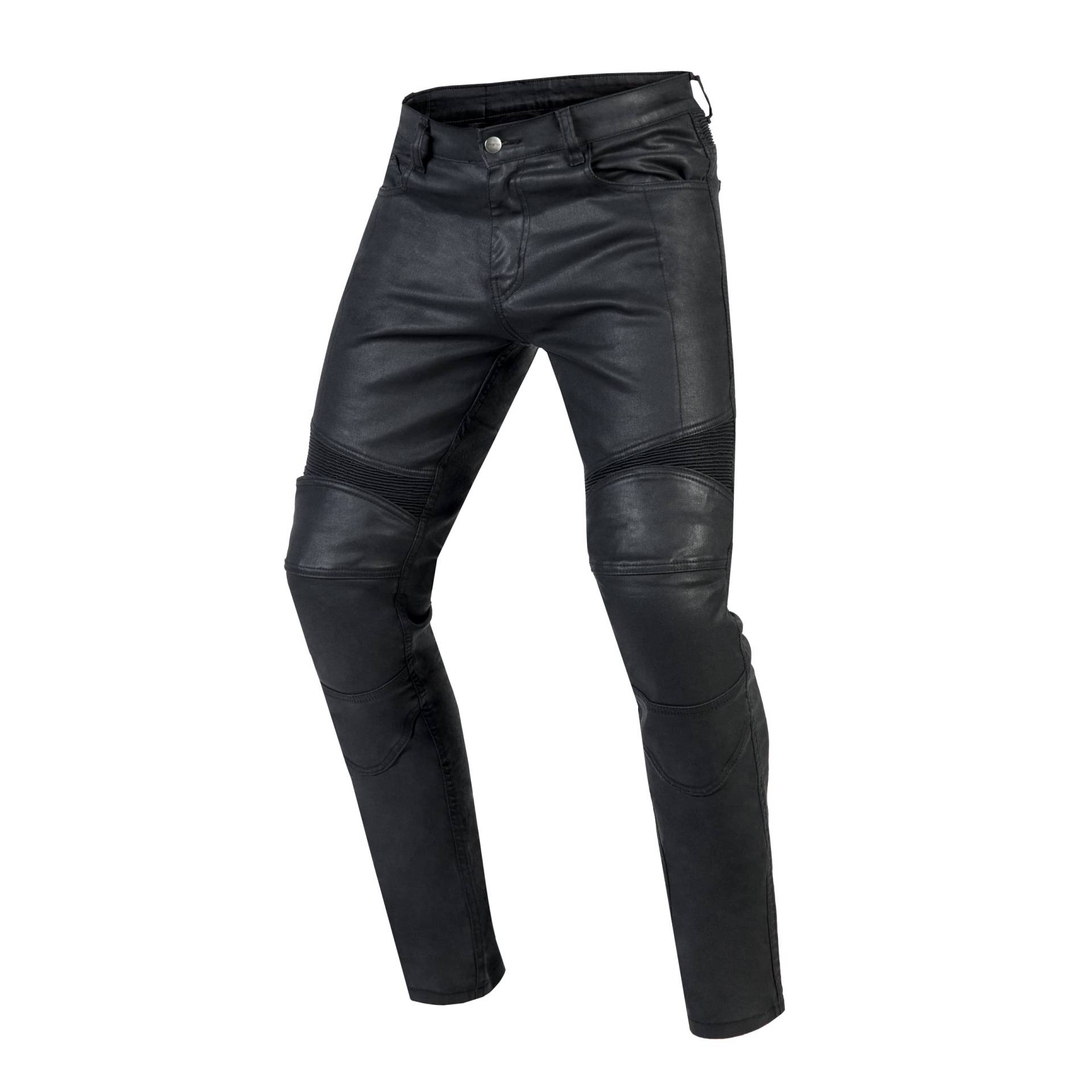 OZONE MOTO Rusty Motorradjeans Herren | Aramidfaser Futter | Knieprotektoren Stufe 2 | Taschen für Hüft und Steißbein Protektoren | Elastische Einsätze | Tapered Fit von OZONE MOTO