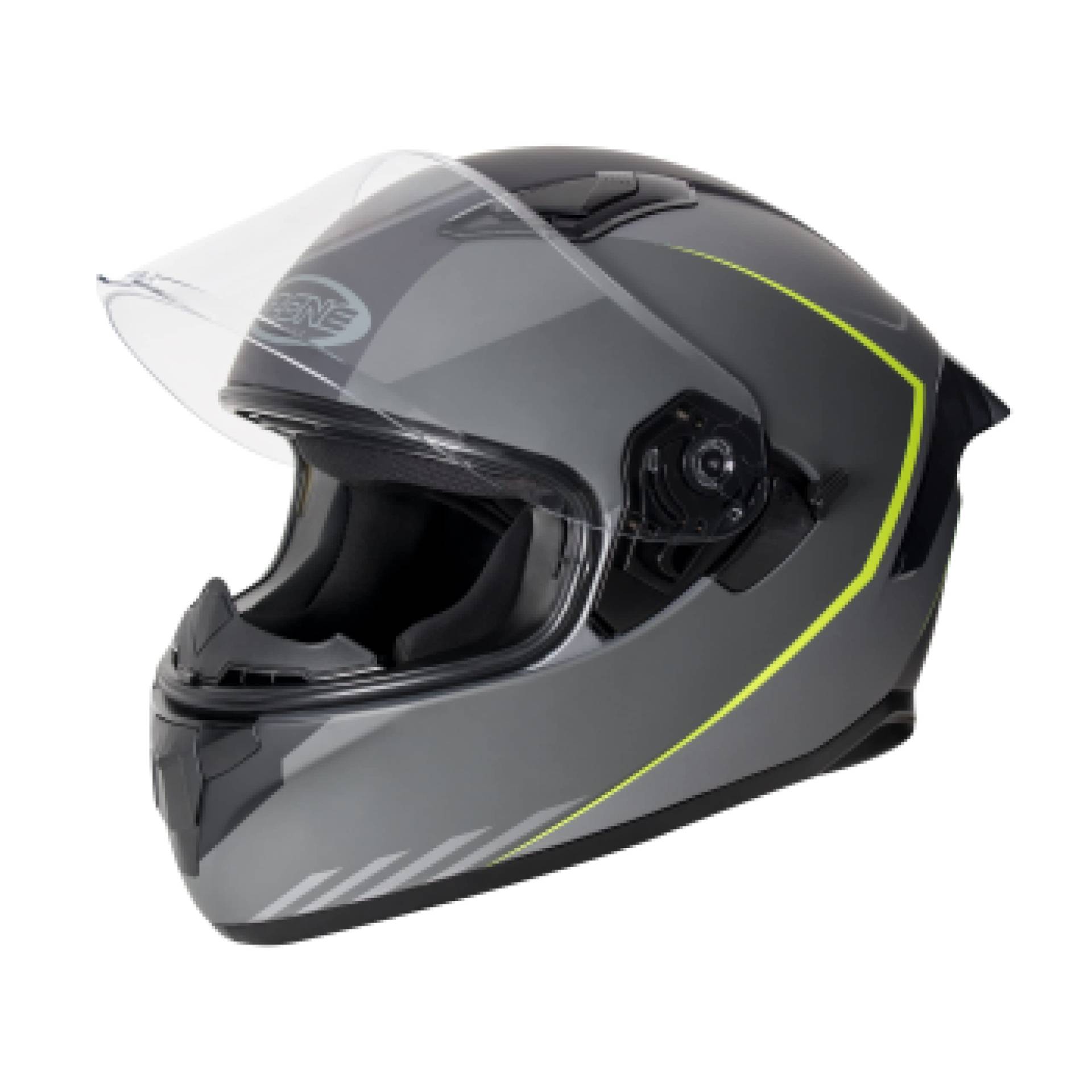 OZONE MOTO Sprint Motorradhelm | Breiter Sichtwinkel | 2 Größen EPS | Zahlreiche Belüftungskanäle | Sonnenblende | Anti-Fog-Visier von OZONE MOTO