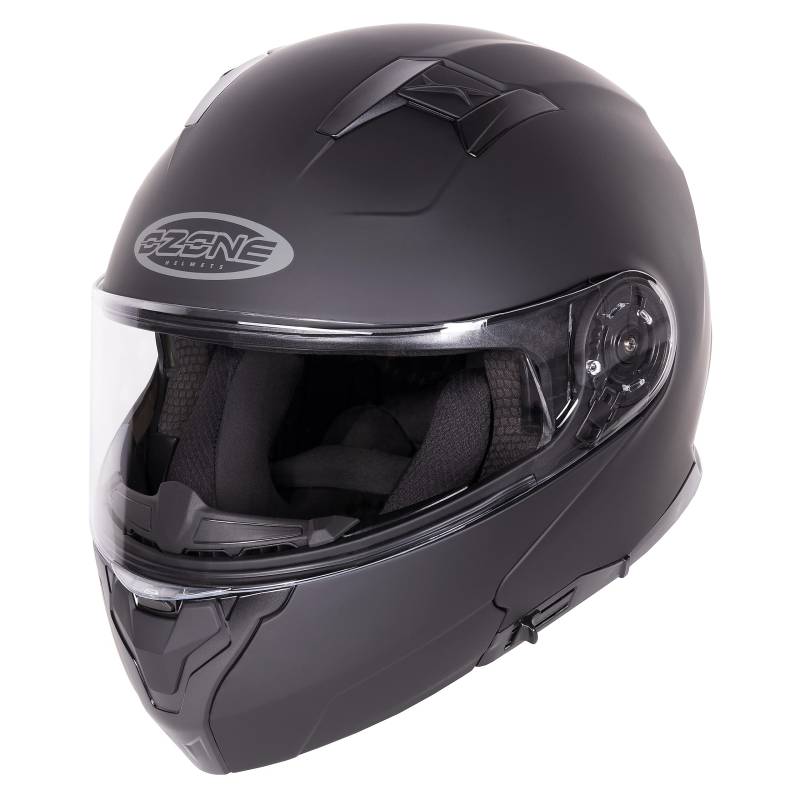 OZONE MOTO Storm Motorradhelm Klapphelm Flip up gut belüftet mit Sonnenblende ECE-Zulassung von OZONE MOTO