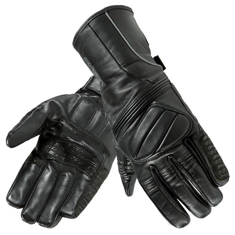 Ozone Touring II Leder Motorradhandschuhe für Männer Schaumstoffe weiche Finger und Knöchelschützer Touchscreen freundliche Pads Belüftung von OZONE MOTO